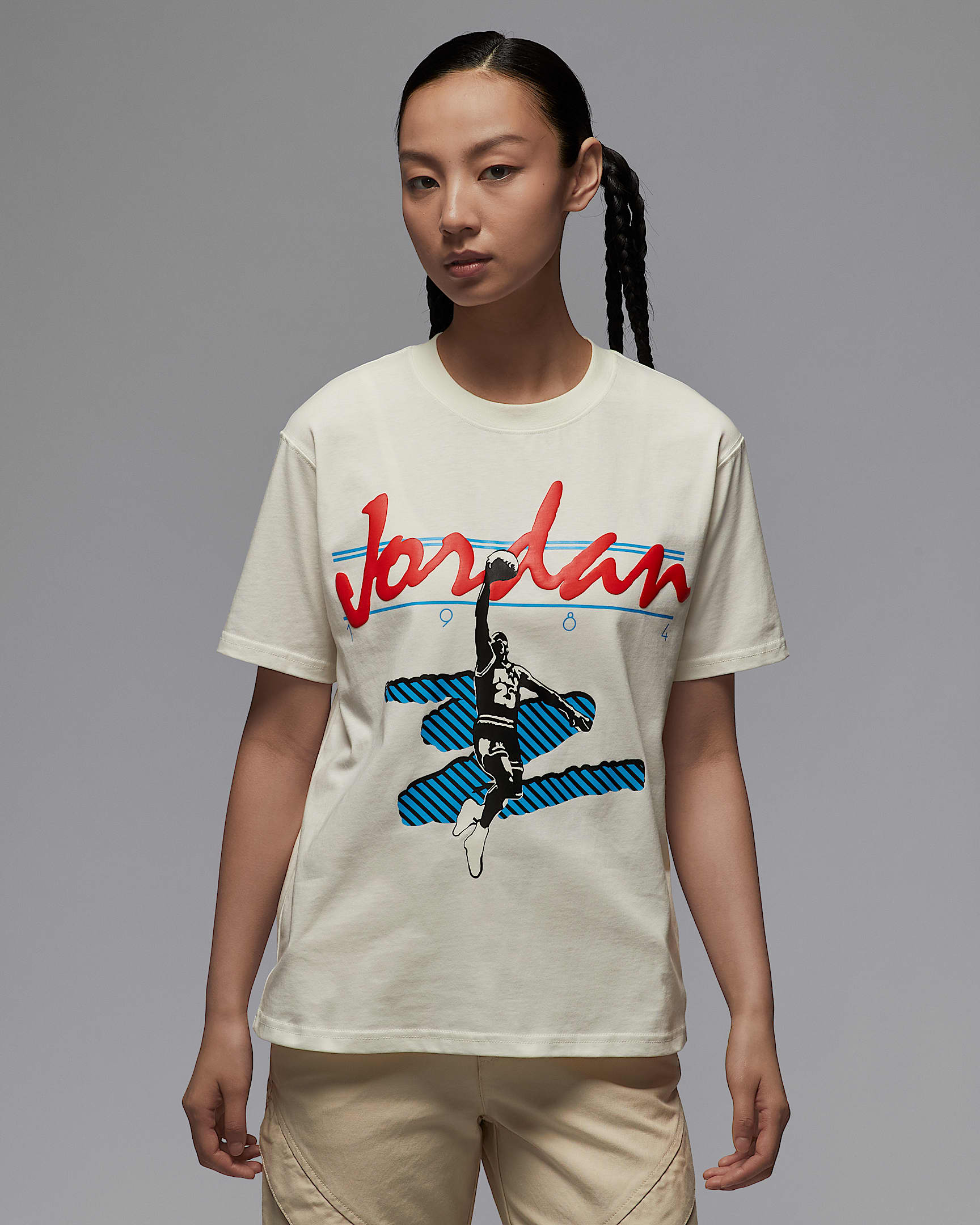 Jordan MVP 女子印花T恤 - 帆白