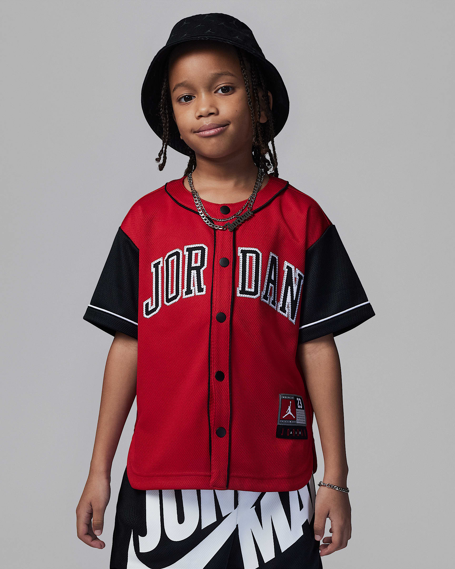 Jordan 幼童棒球球衣 - 健身红