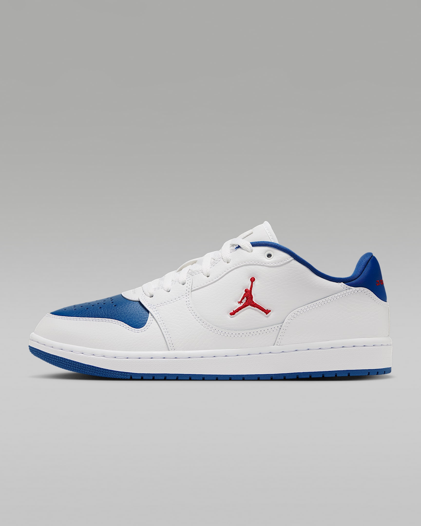 Jordan Court Connect Low 男子运动鞋 - 白色/纯蓝/火焰红