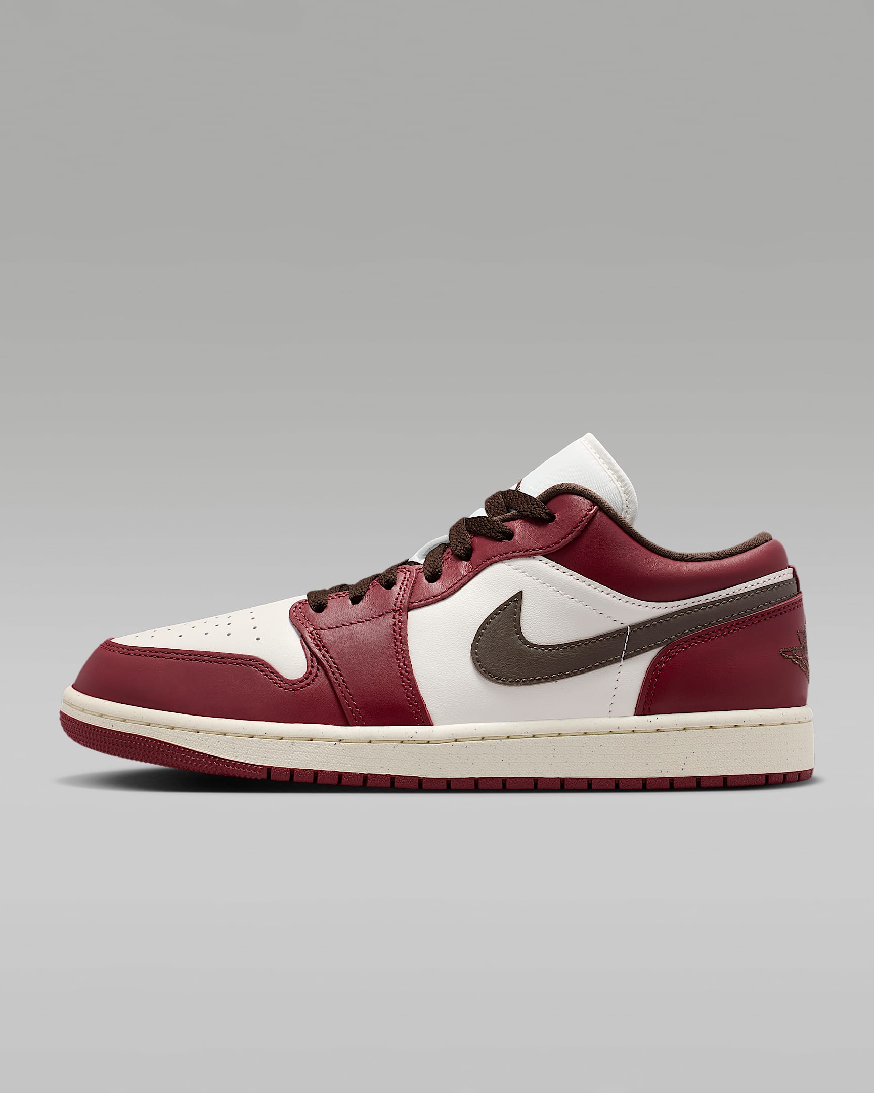 Air Jordan 1 Low SE 男子运动鞋 - 帆白/椰奶色/队红/巴洛克棕