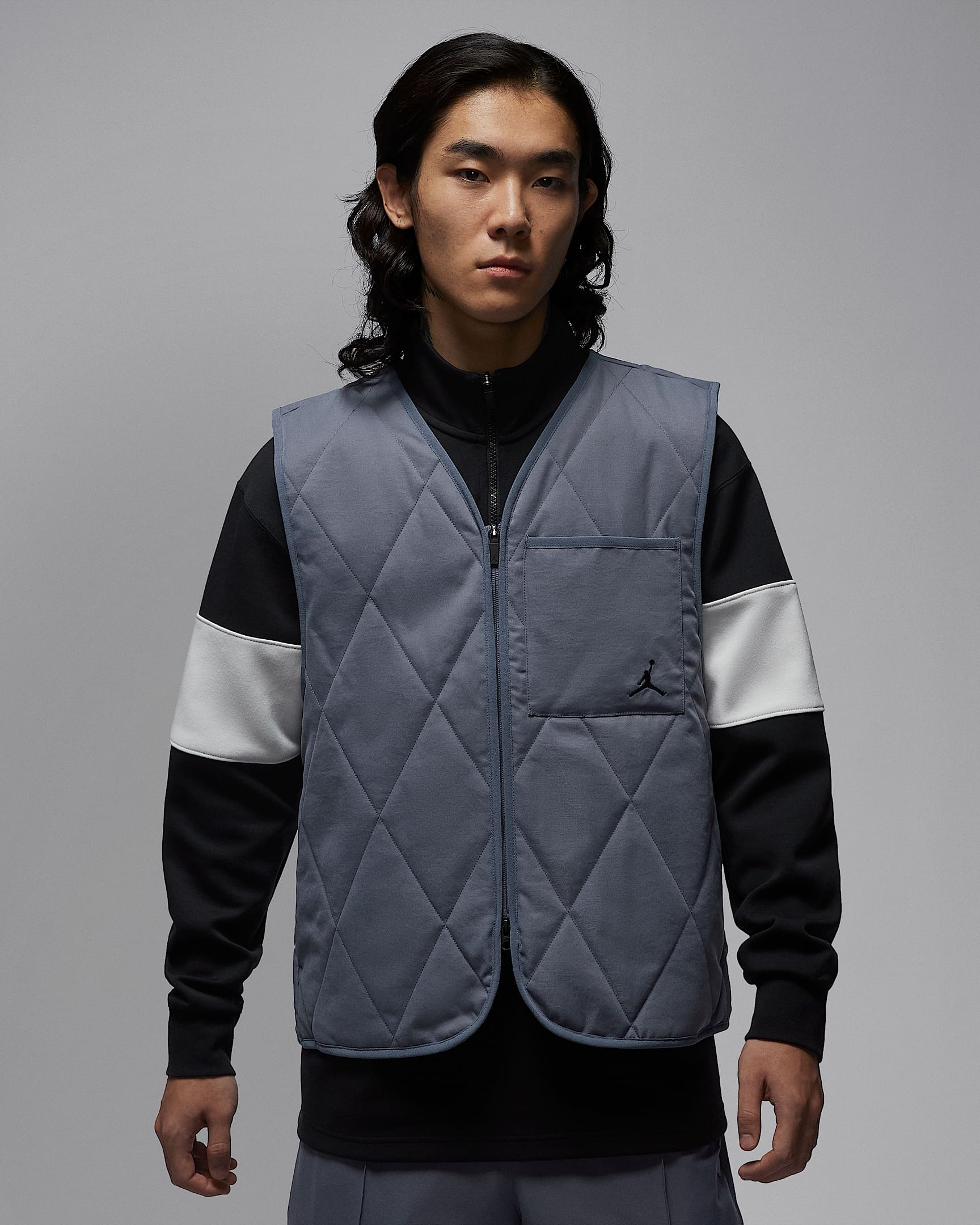 Jordan Sport Therma-FIT 男子高尔夫马甲 - 浅碳色/黑