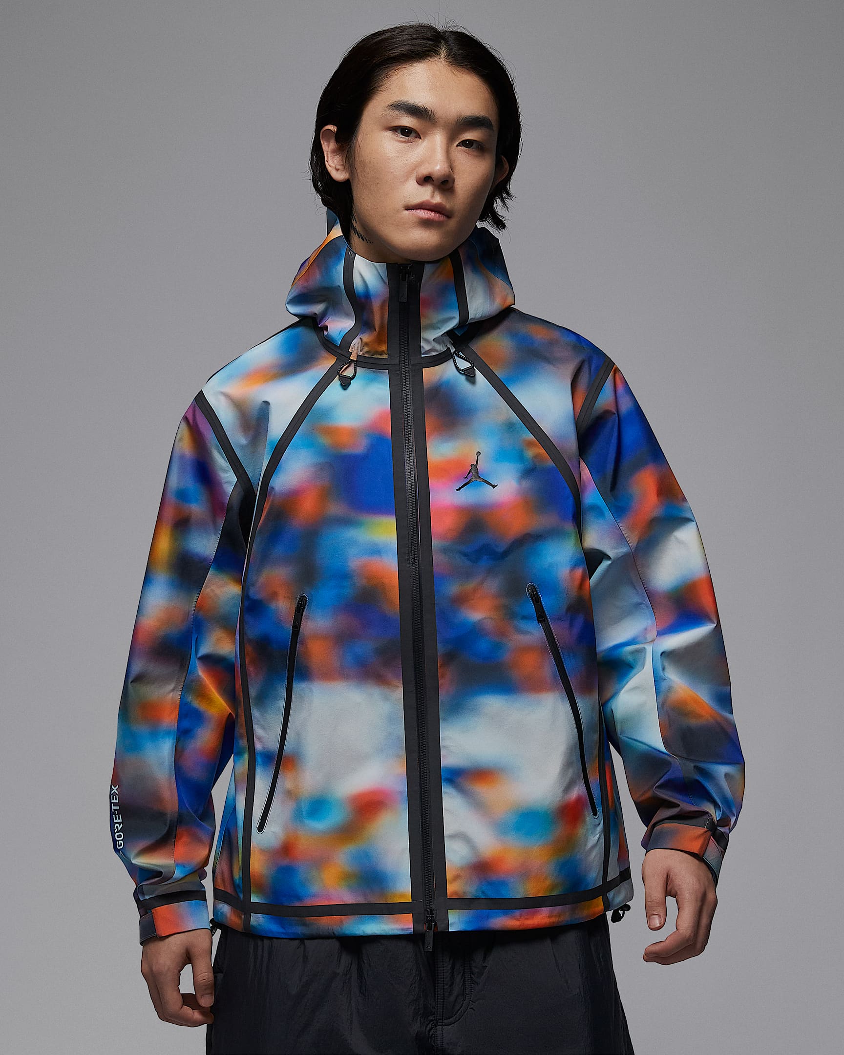 Jordan Flight GORE-TEX Mountainside 3L 男子防风防水夹克硬壳冲锋衣 - 白金色/黑