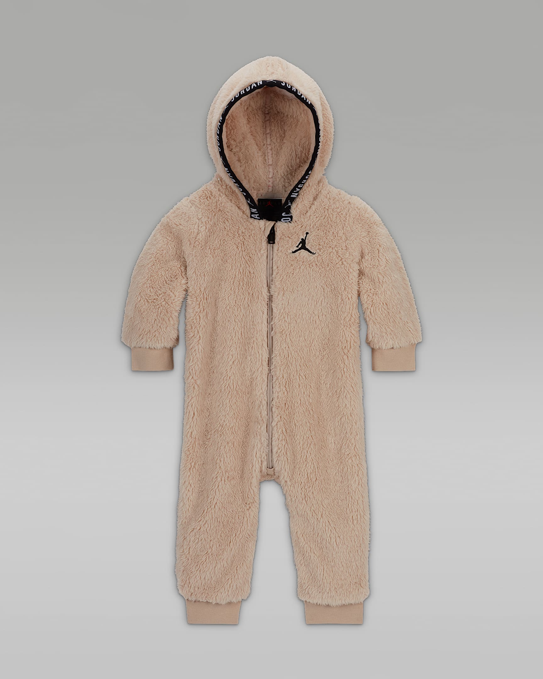 Jordan Jumpman 婴童连帽连体衣 - 赭石沙色