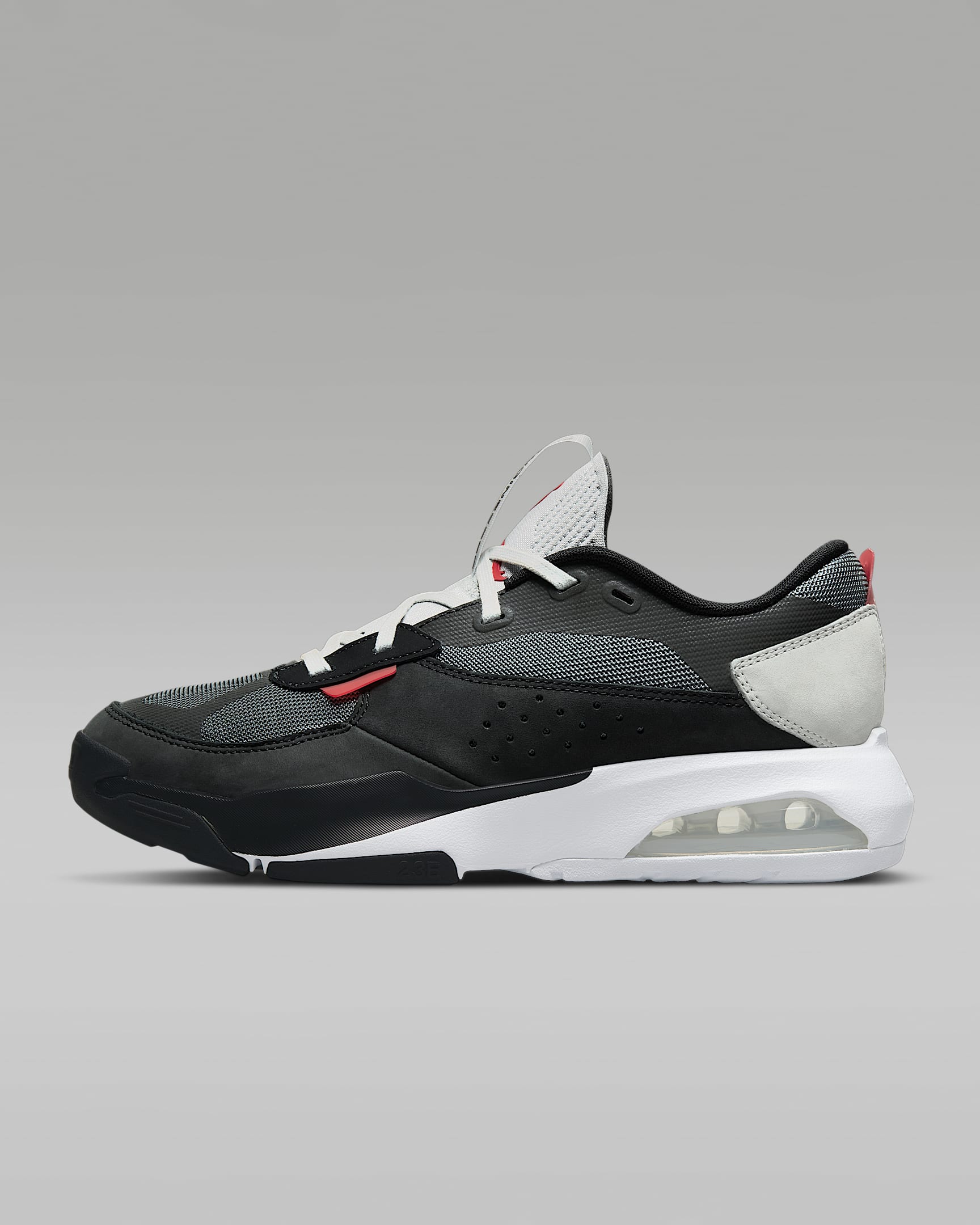 Jordan Air 200E 男子运动鞋 - 黑/烟灰/白色/大学红