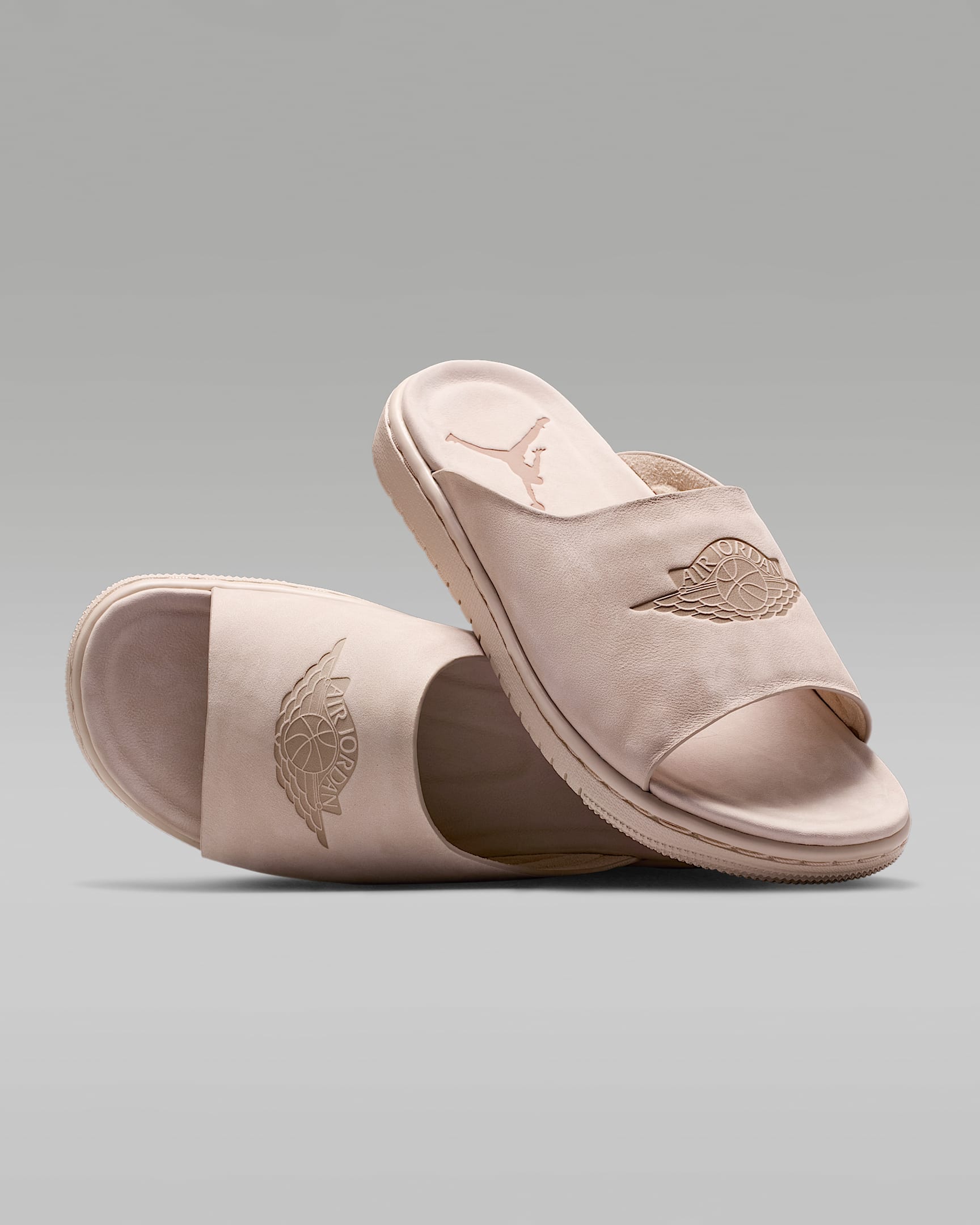 Jordan Modero 1 女子拖鞋 - 微粒茶色/微粒茶色