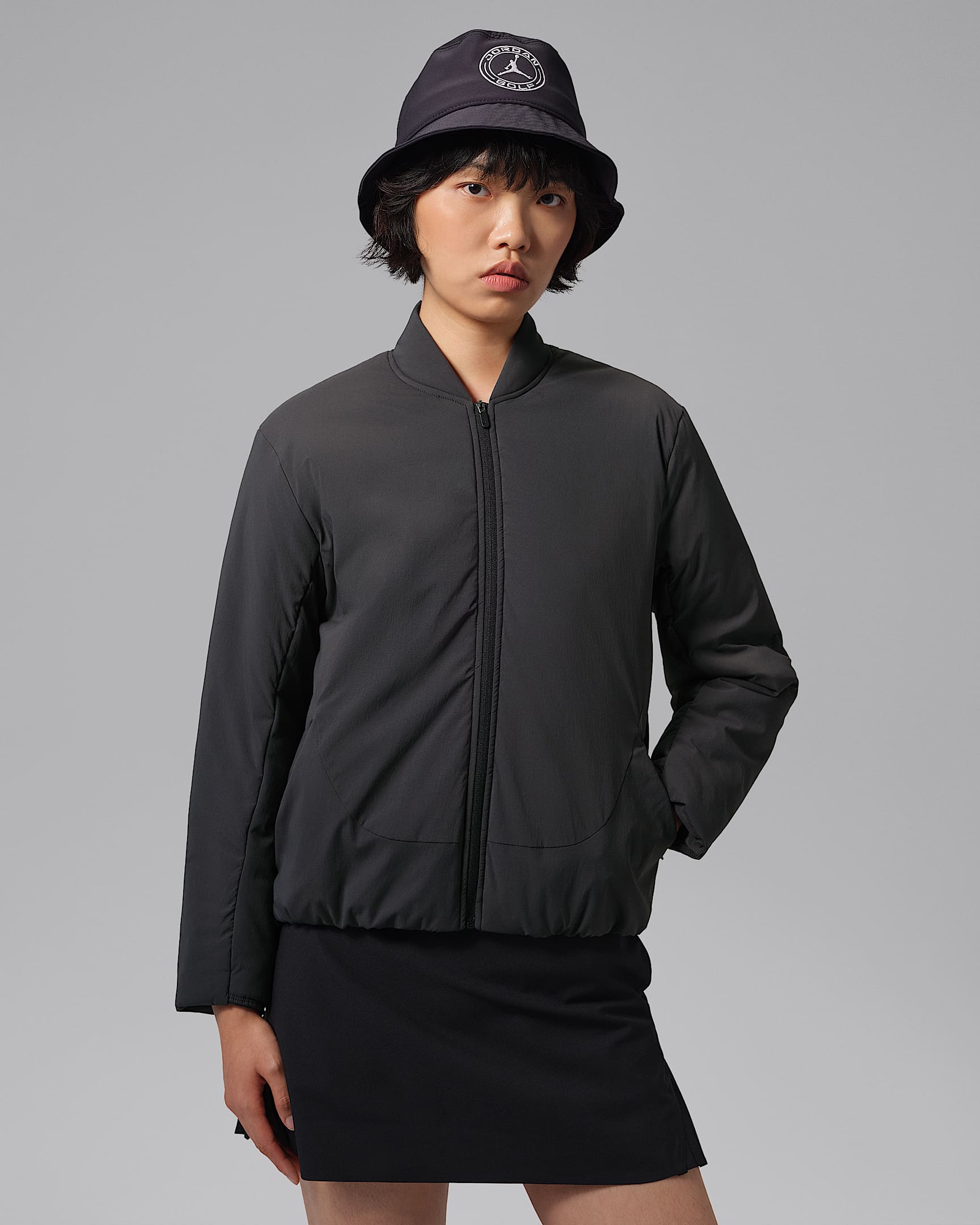 Jordan Sport Therma-FIT 女子高尔夫夹克 - 黑/黑
