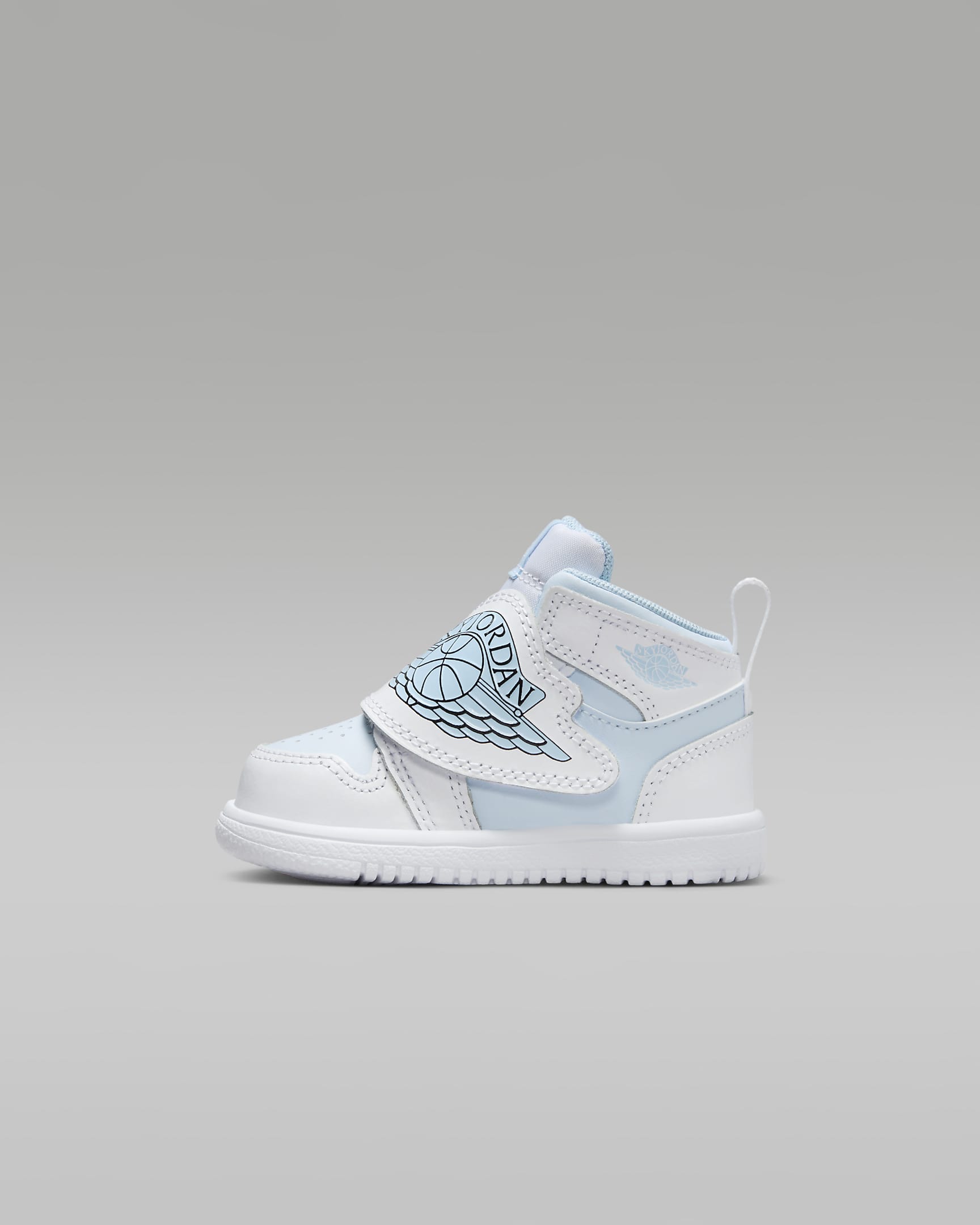 Sky Jordan 1 婴童易穿脱运动鞋 - 紫蓝/冰蓝/白色