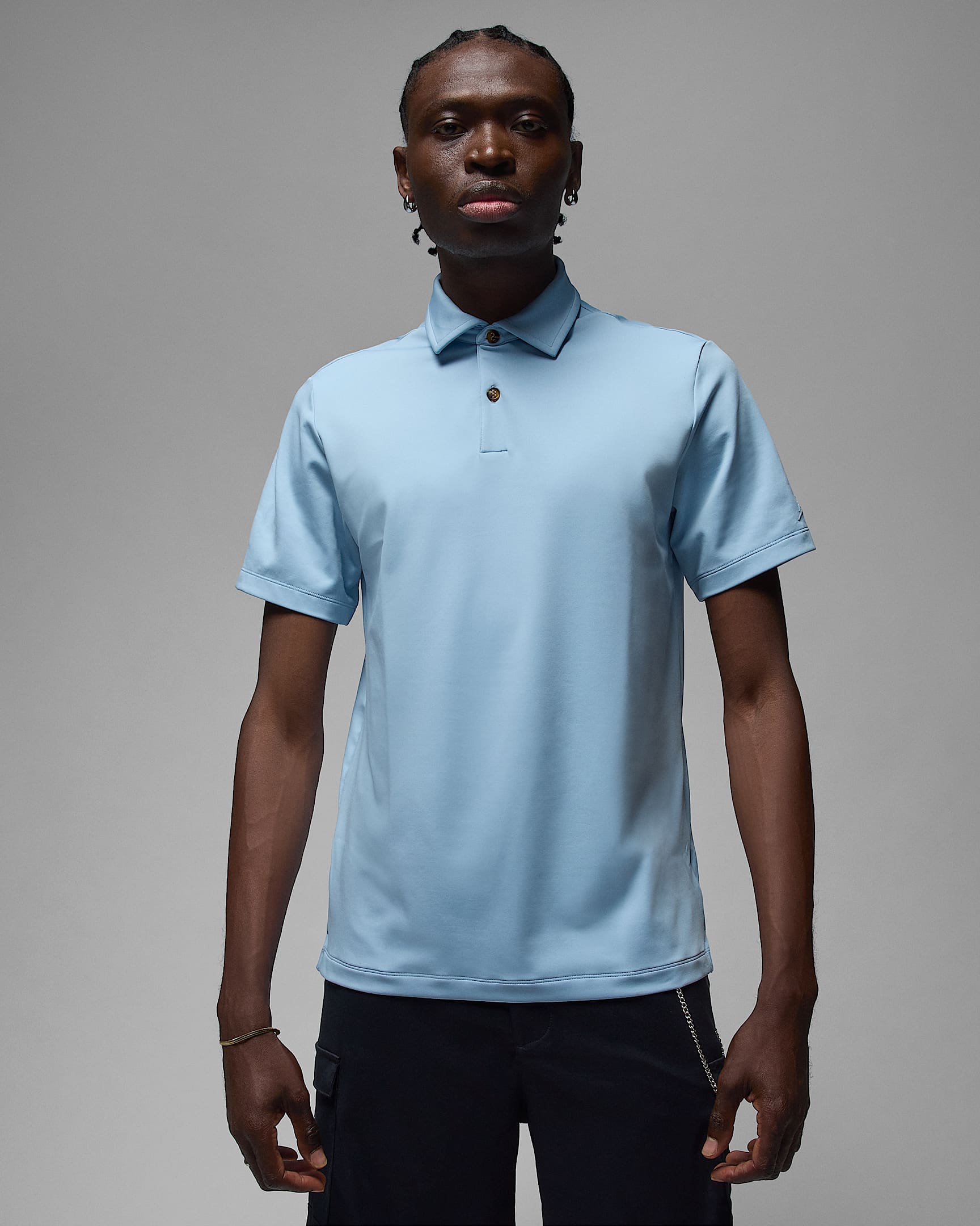 Jordan Sport 男子高尔夫翻领T恤 - 浅军械蓝/浅军械蓝
