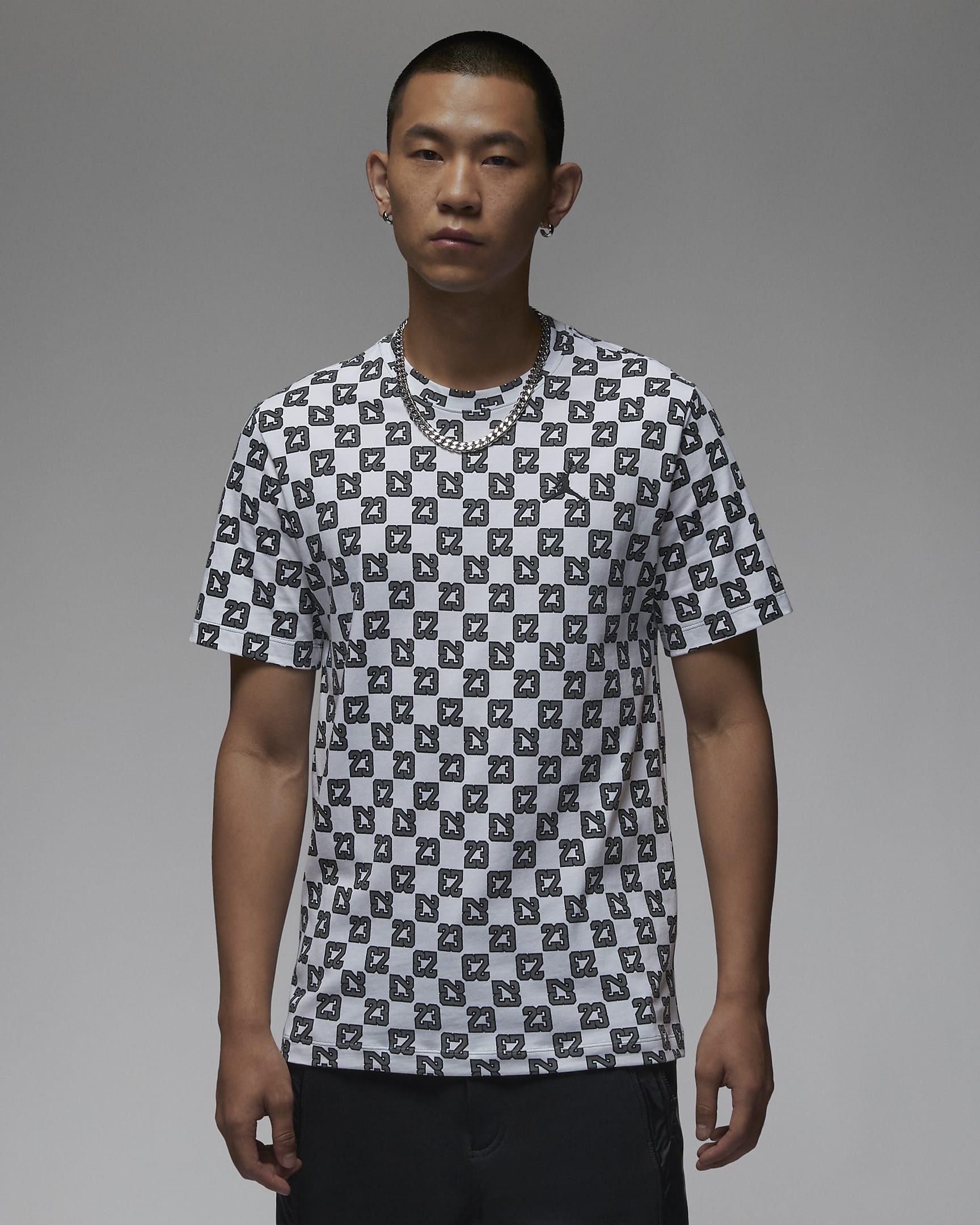 Jordan Flight Essentials 男子T恤 - 白色/烟灰