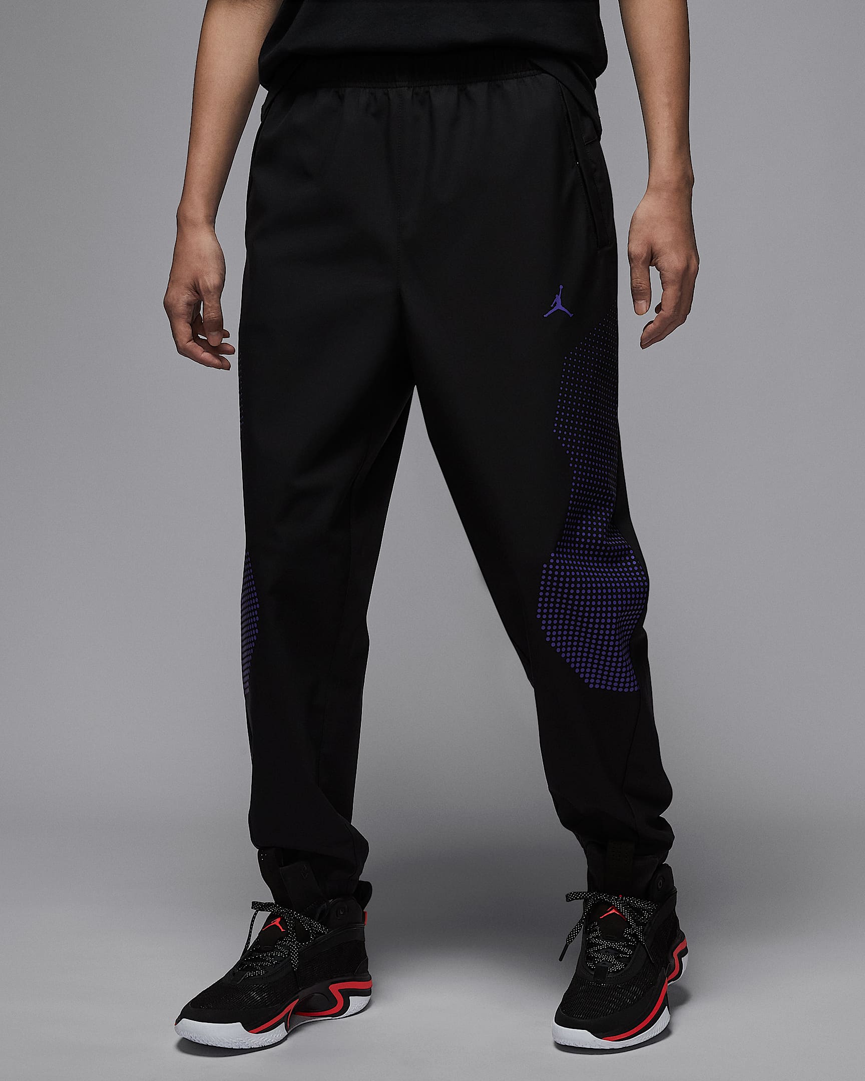 Jordan Sport JAM 男子热身长裤 - 黑/彗星紫