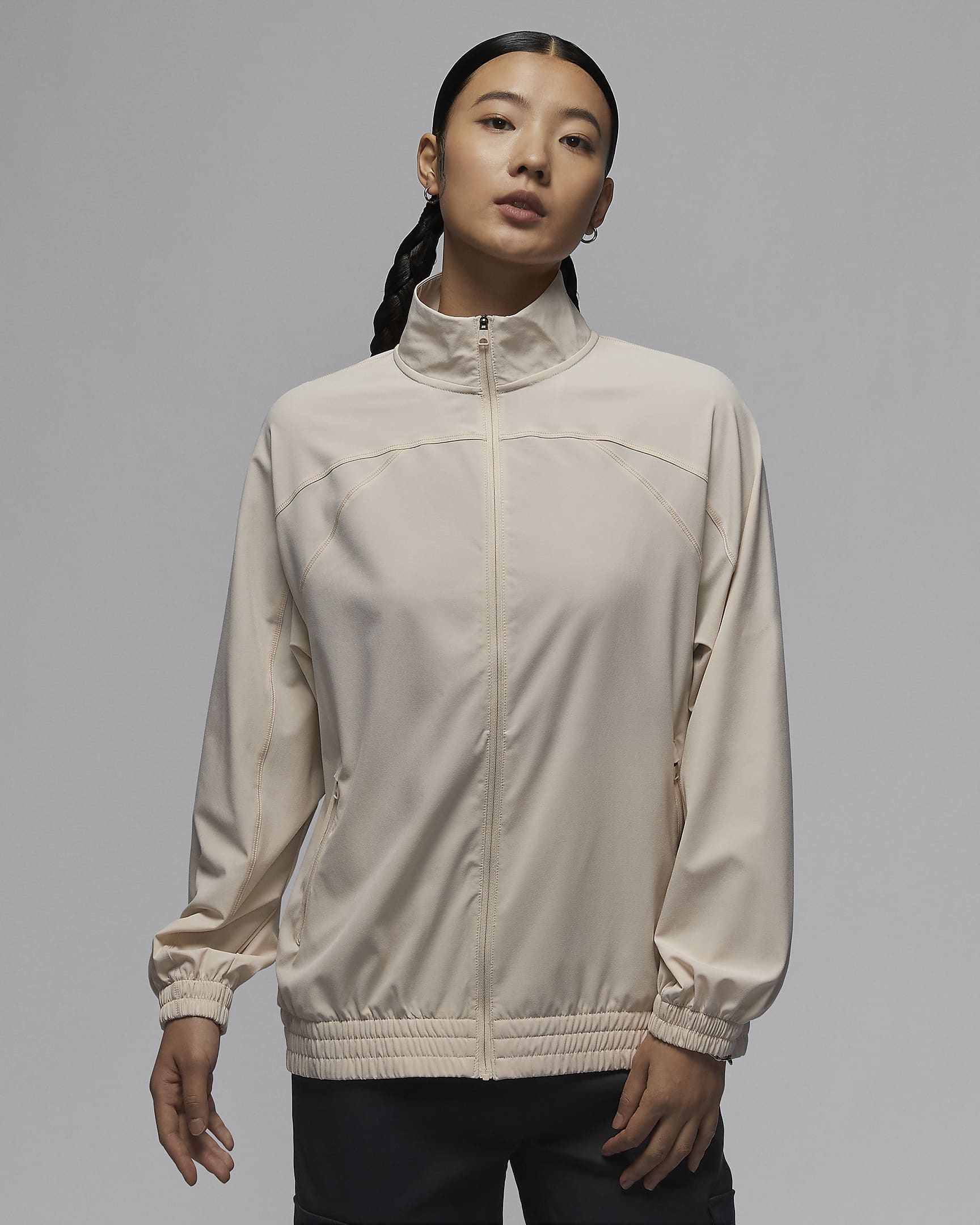 Jordan Dri-FIT Sport 女子速干梭织篮球夹克 - 传奇浅褐/传奇中褐