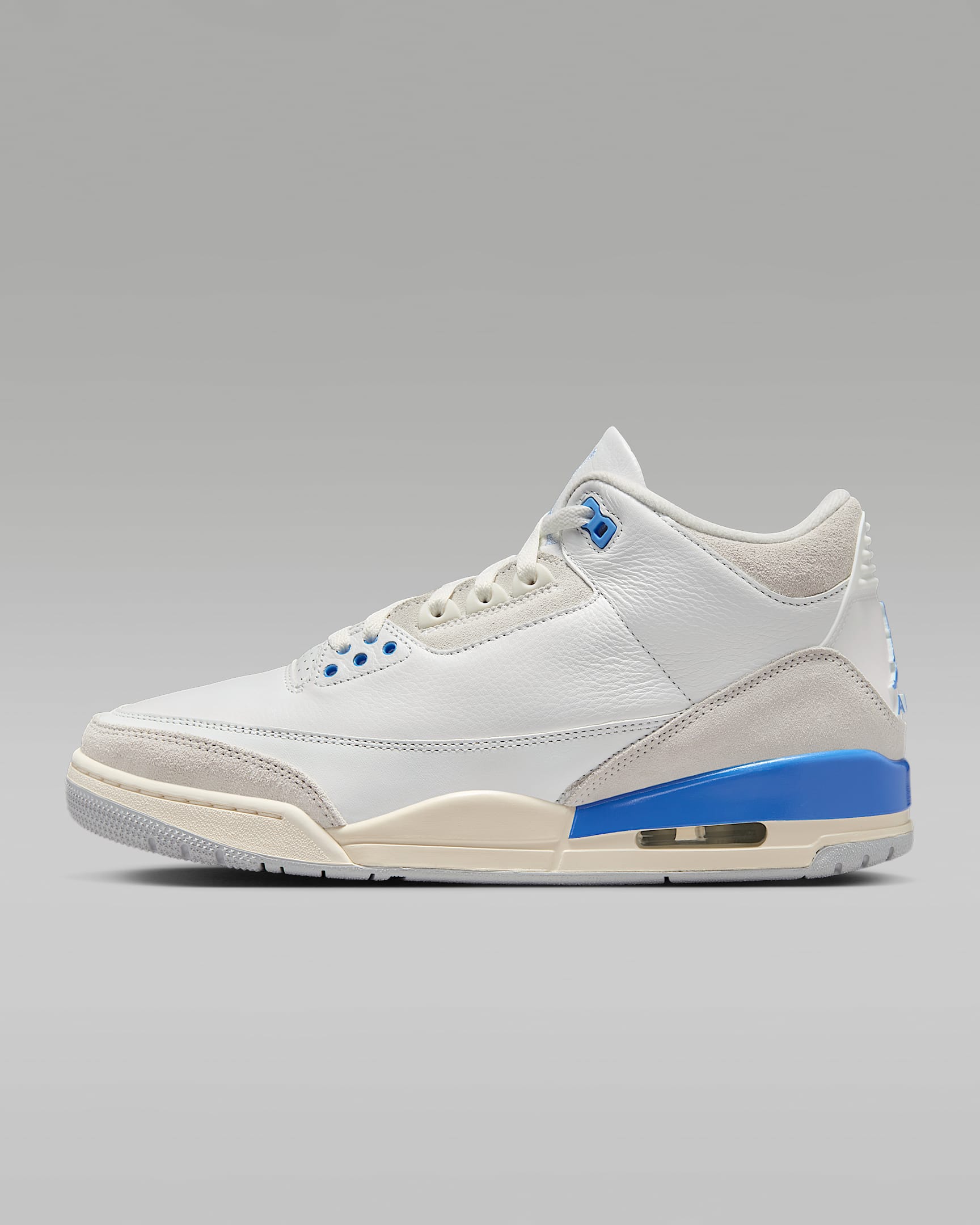 Air Jordan 3 Retro "Lucky Shorts" 复刻男子运动鞋复古缓震 - 山峰白/传奇蓝/尘光子色/氢蓝