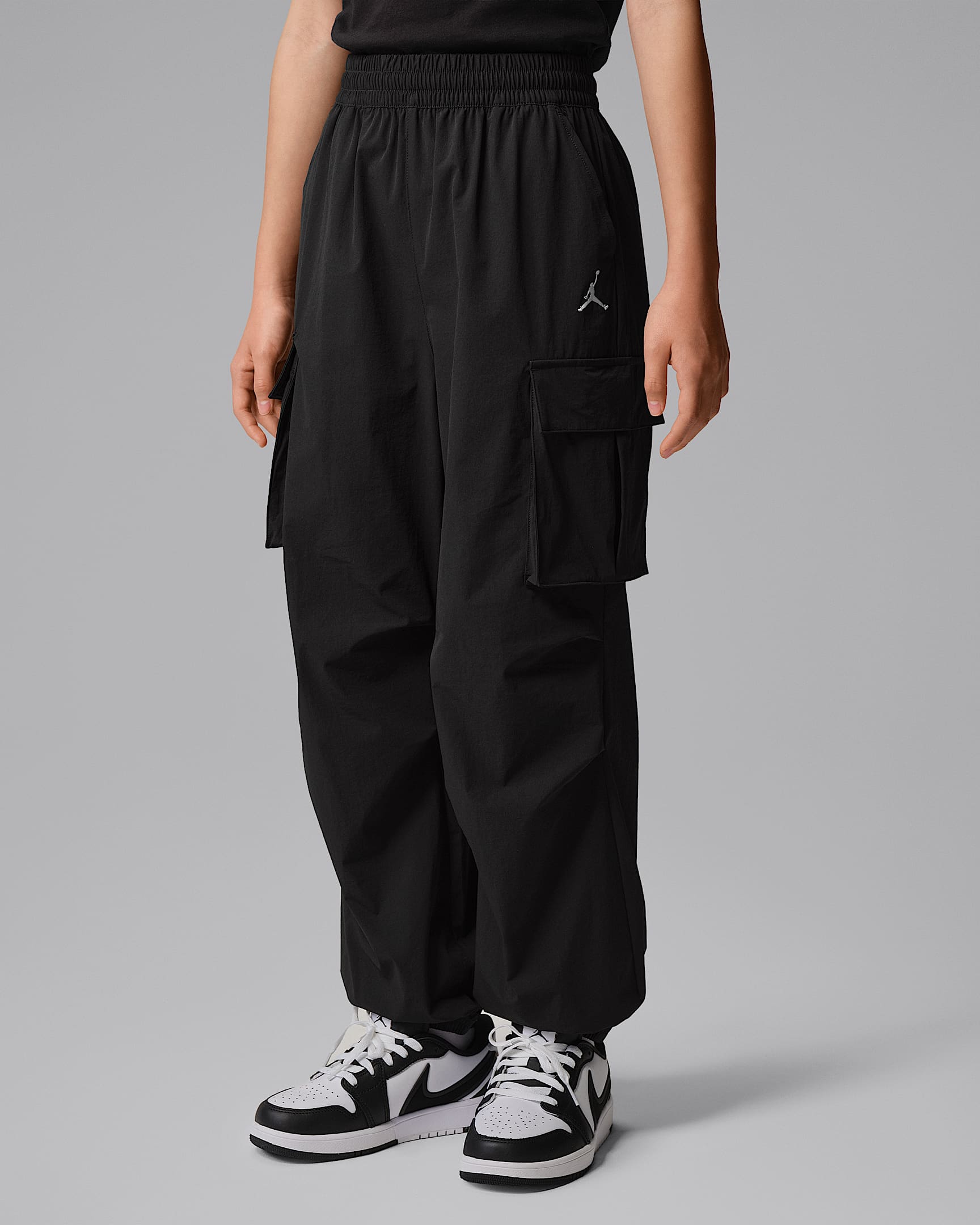 Jordan Jumpman 大童工装长裤 - 黑