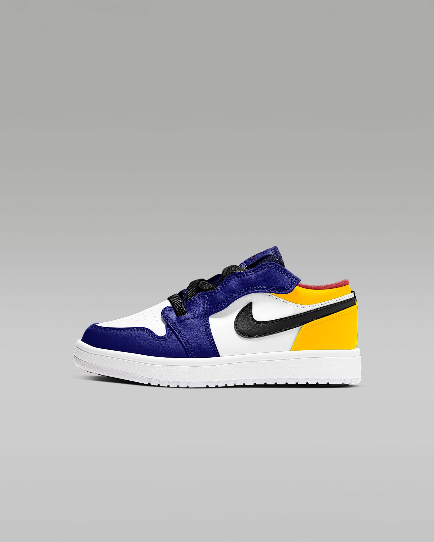 Jordan 1 Low Alt (PS) 幼童运动童鞋 - 白色/深宝蓝/激光橙/小径红