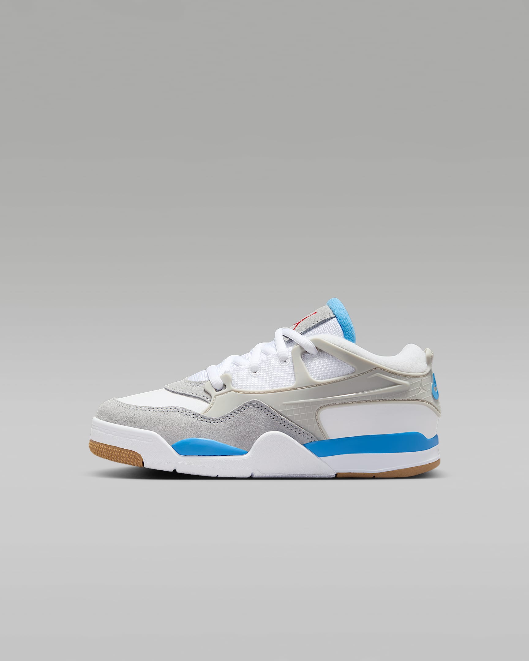 Jordan 4 RM 幼童运动鞋 - 白色/白色/浅灰