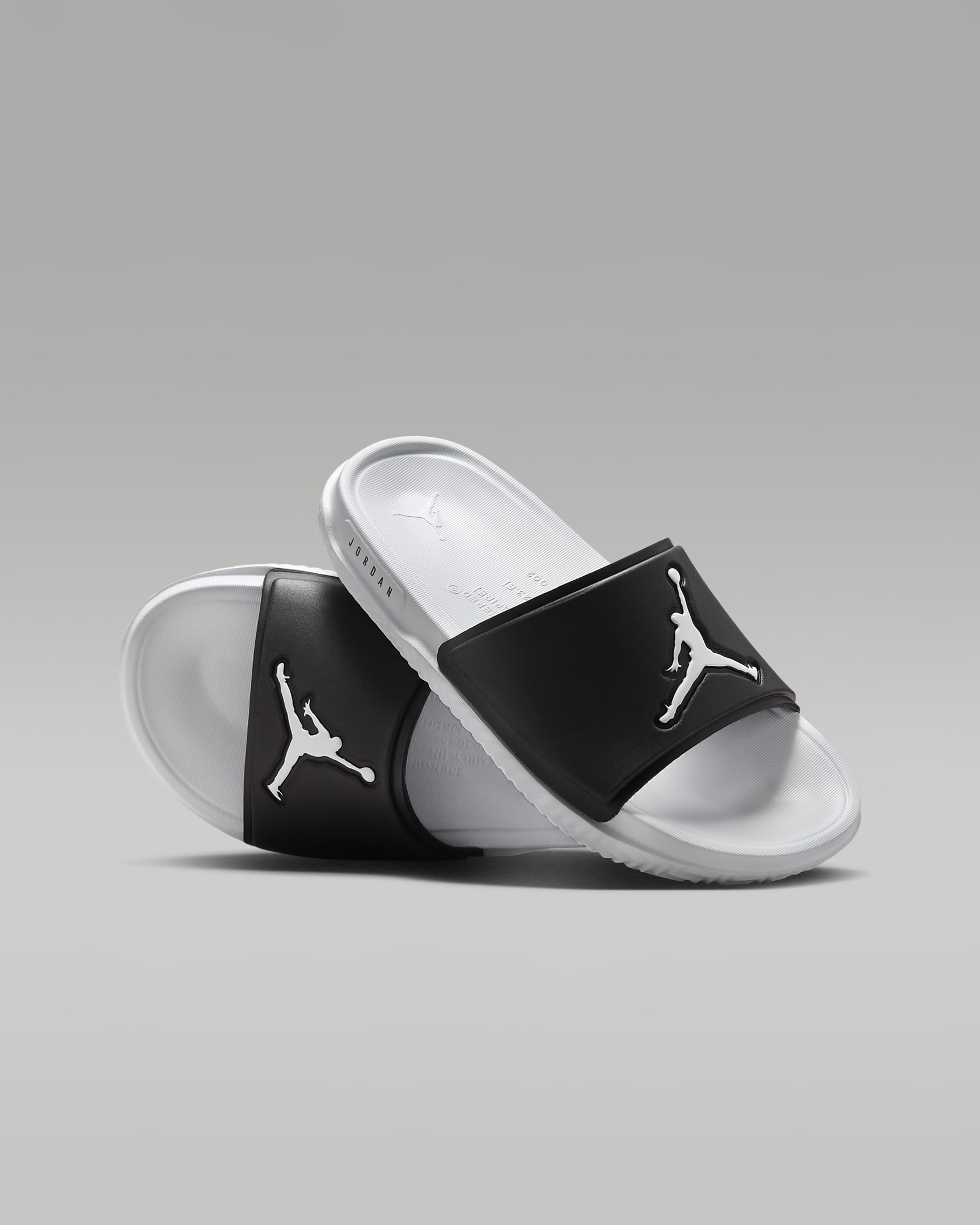 Jordan Jumpman 大童拖鞋 - 黑/白色/白色
