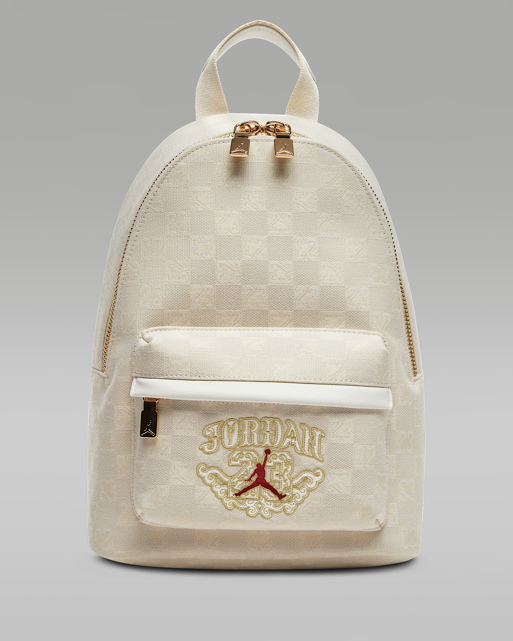 Jordan Monogram 新年系列双肩包 - 帆白/金/红色