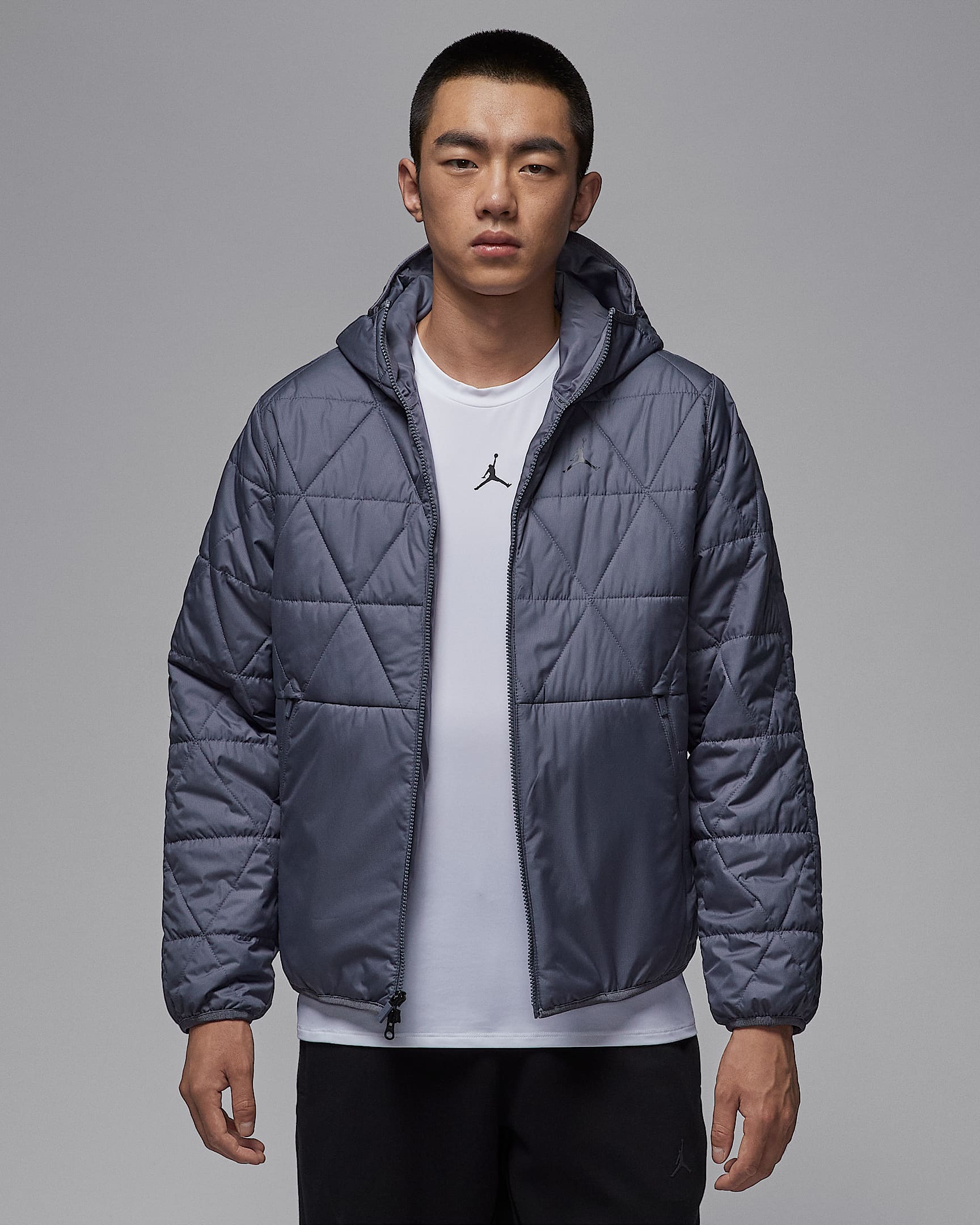 Jordan Sport Therma-FIT 男子拒水夹克 - 浅碳色/灰黑