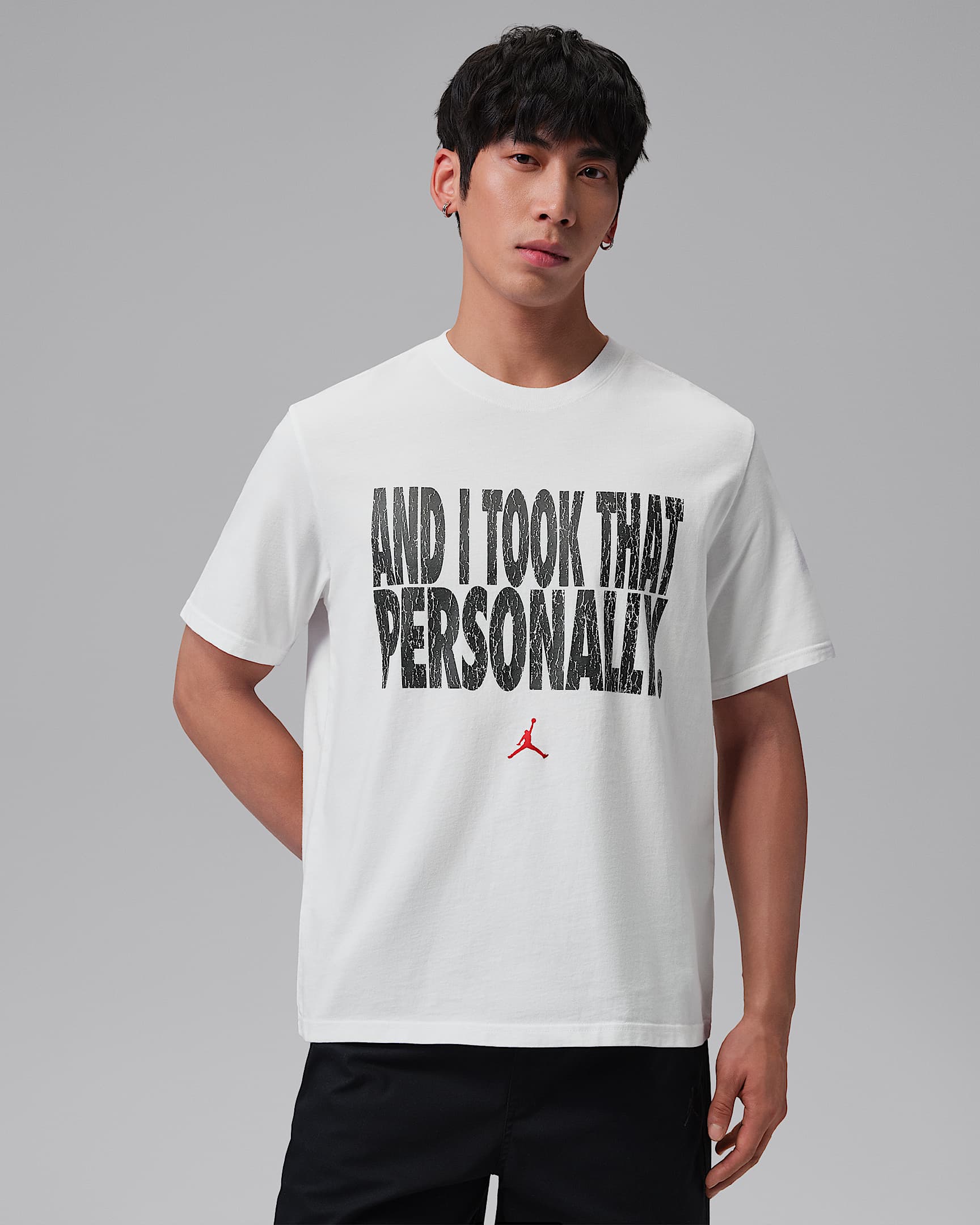 Jordan Sport Dri-FIT 男子速干T恤 - 白色/黑/大学红