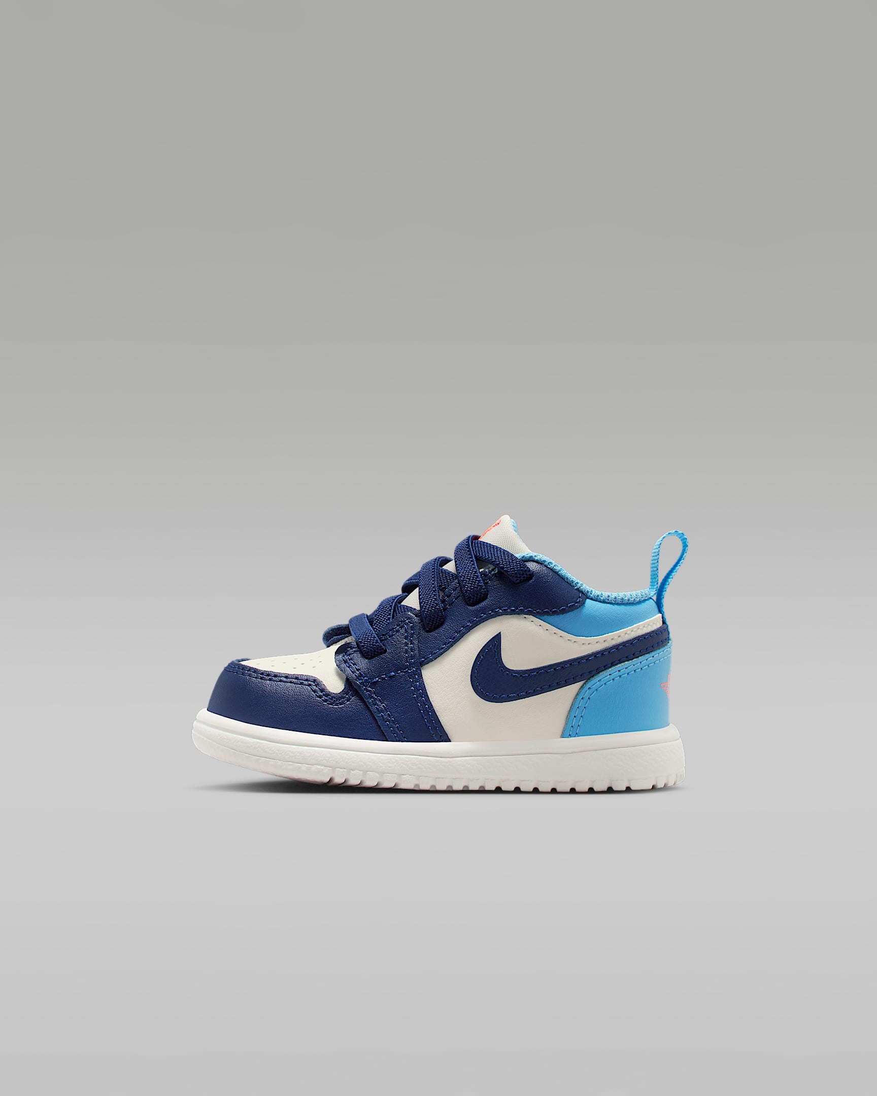 Jordan 1 Low Alt 婴童运动鞋 - 帆白/冷蓝/火山岩红/空间蓝