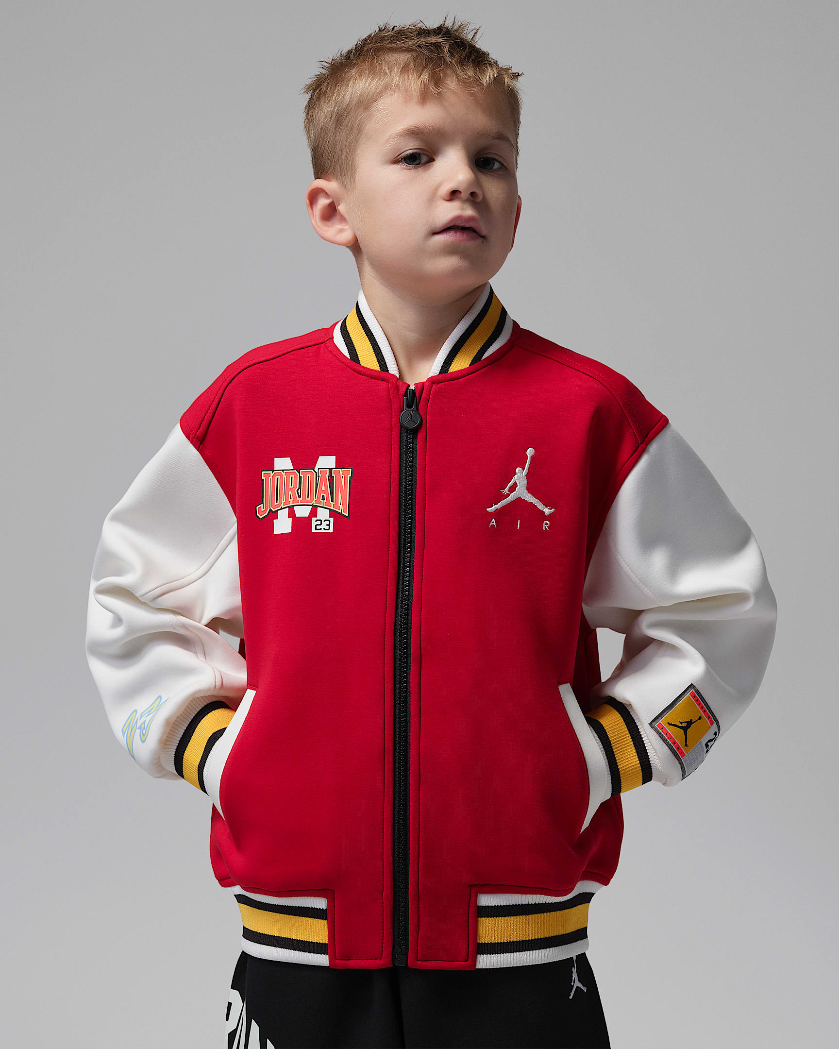 Jordan Patch Dynasty 幼童夹克 - 健身红