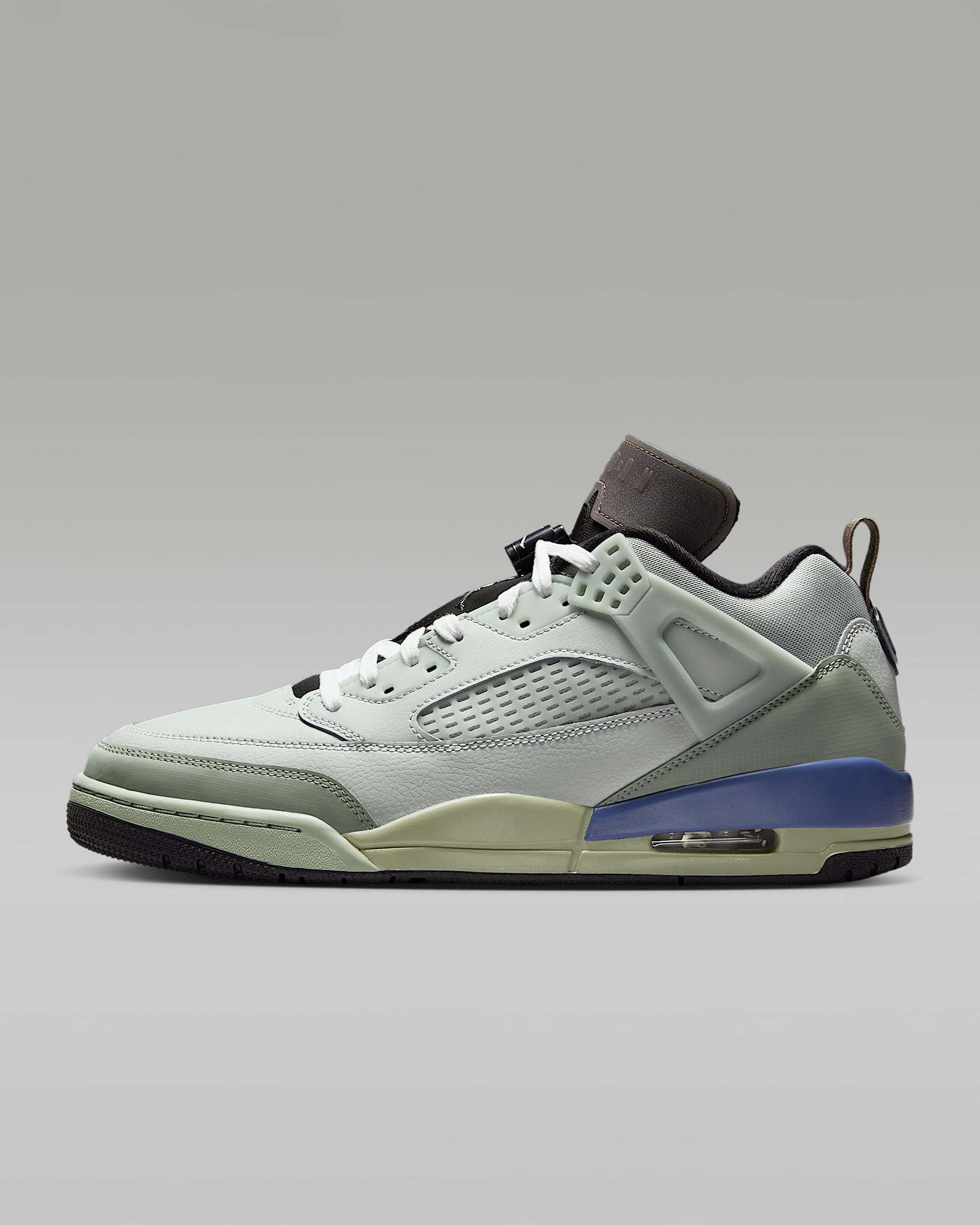 Jordan Spizike Low 户外风设计男子运动鞋 - 浅银/地平线绿/芬蓝/金属银