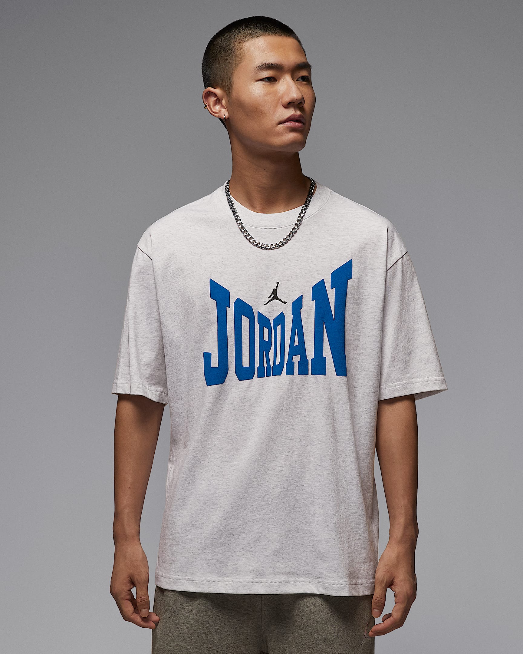 Jordan Brooklyn 男子T恤 - 调色桦树色/黑