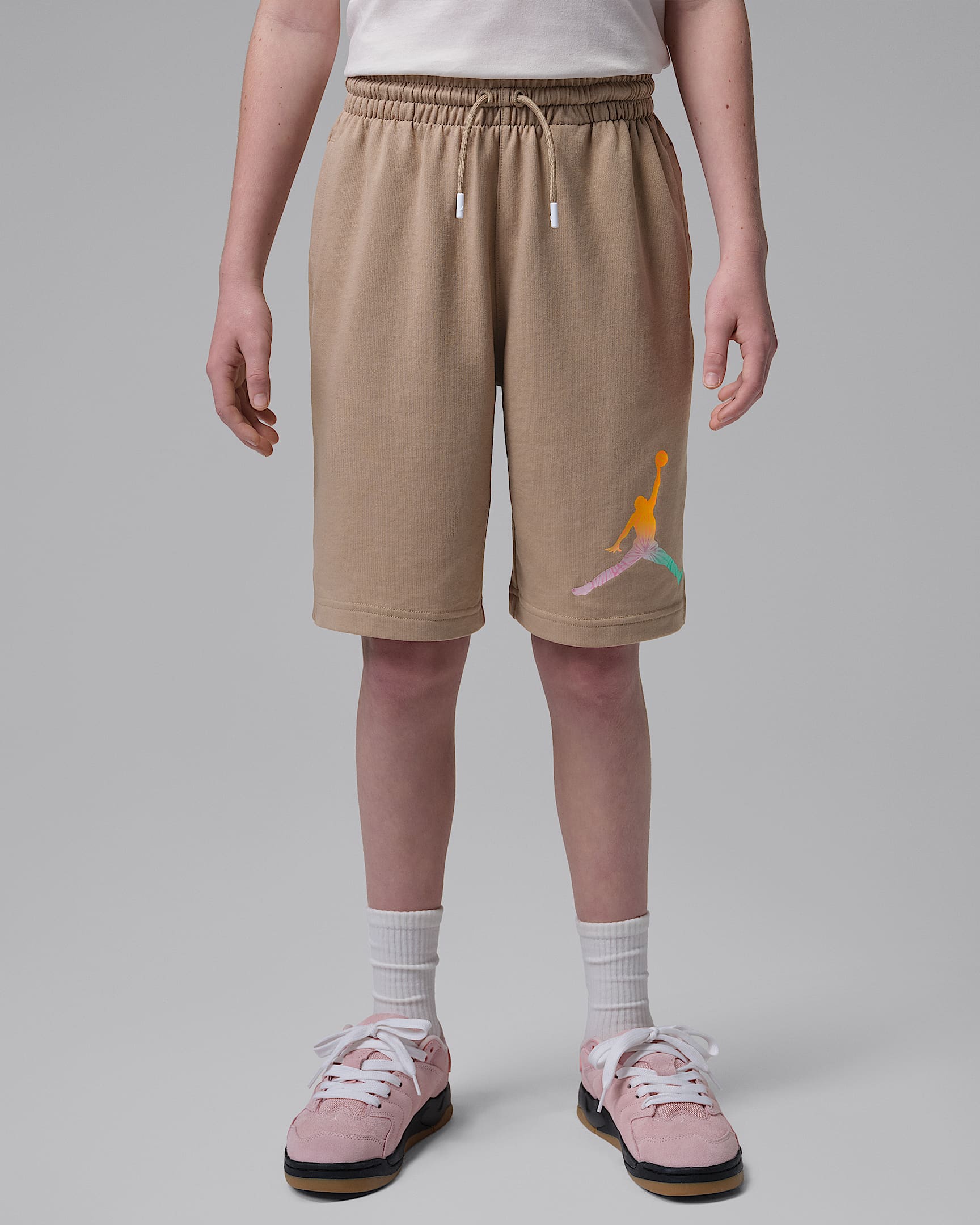 Jordan World Tour 大童短裤 - 卡其