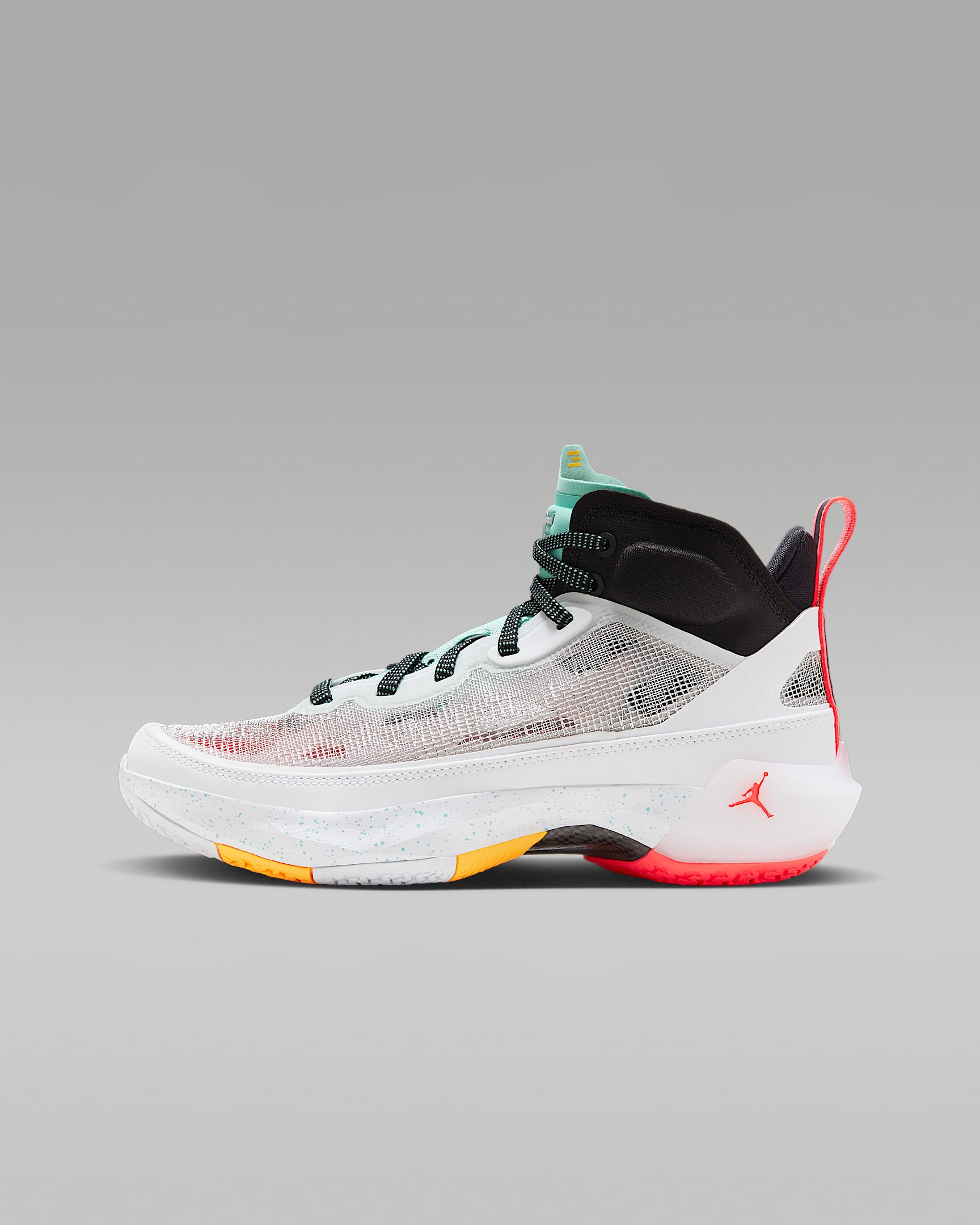 Air Jordan XXXVII Guo (GS) 大童篮球童鞋 - 白色/岛绿/黑/金属银