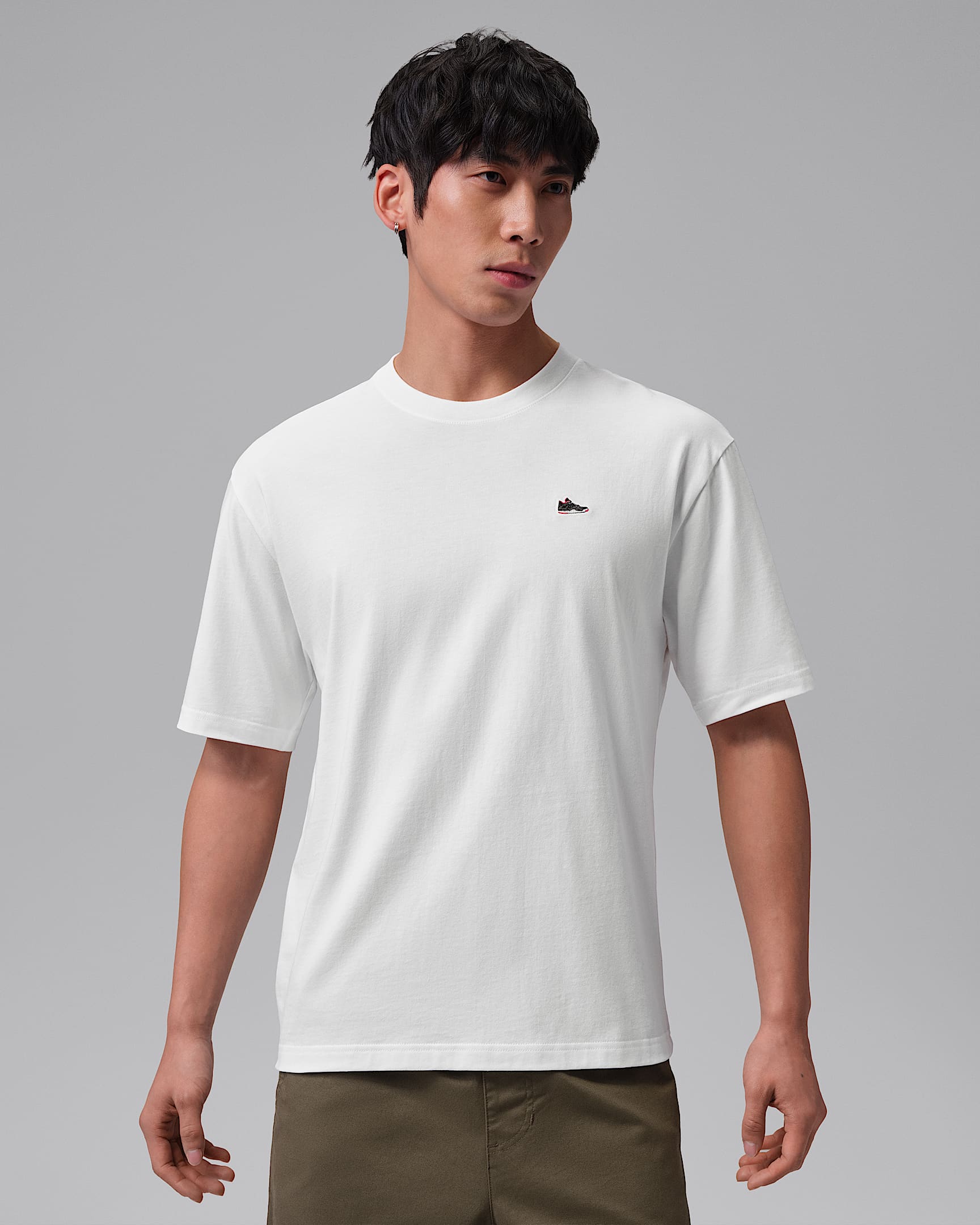 Jordan 男子运动鞋贴片T恤 - 白色