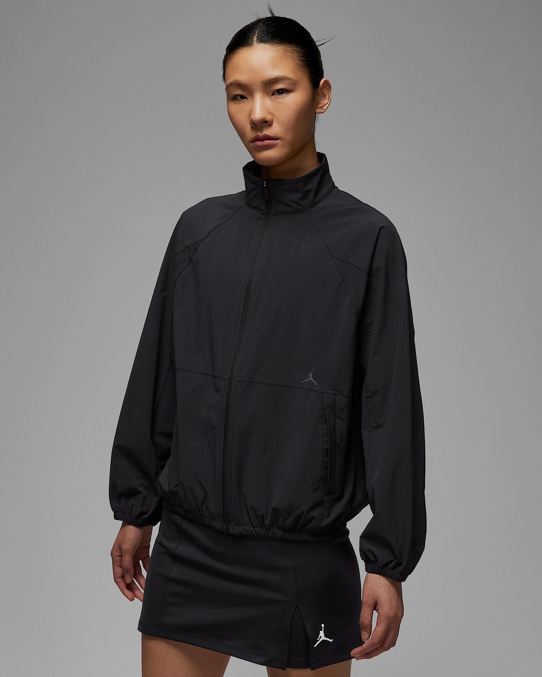 Jordan Sport Dri-FIT Tunnel 女子防晒速干夹克 - 黑/暗灰色