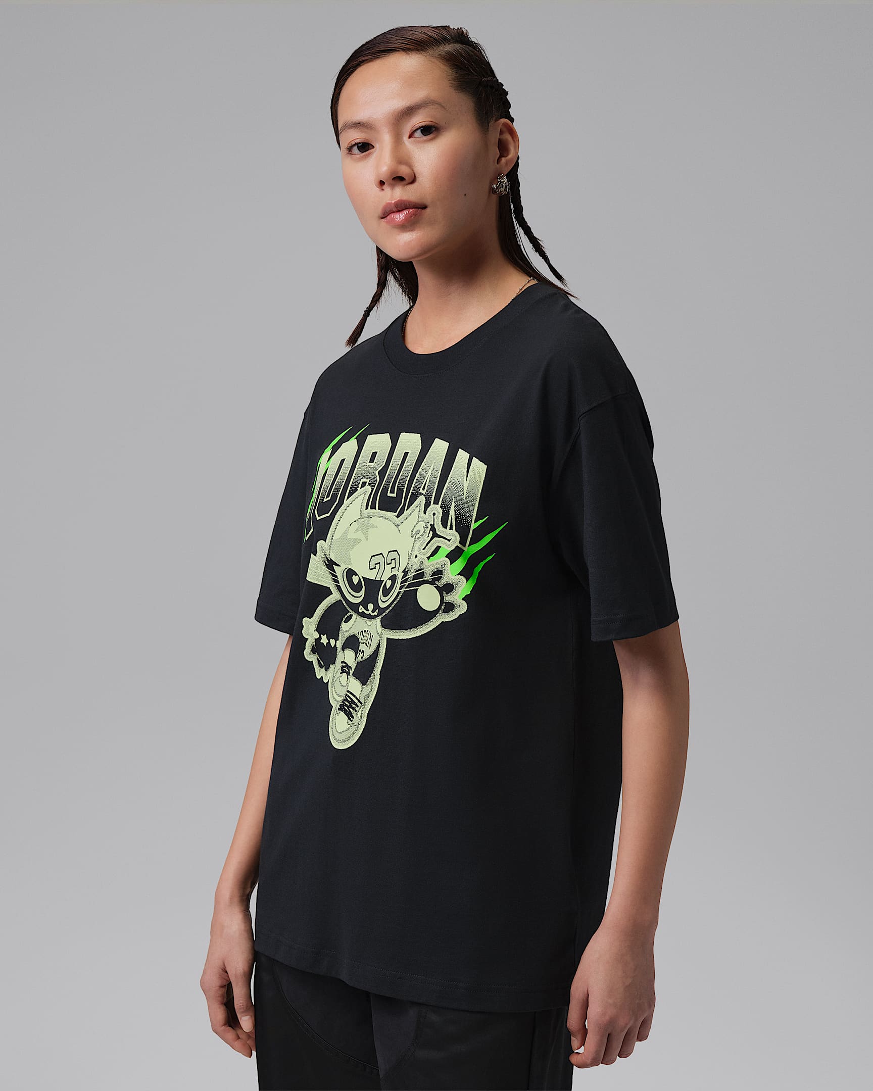 Jordan Flight 女子 Oversize 风T恤 - 黑