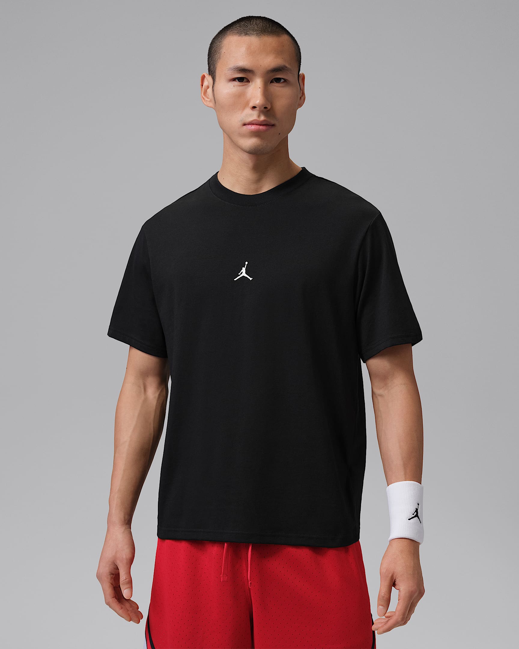 Jordan Sport Dri-FIT Jumpman 男子速干T恤 - 黑/白色