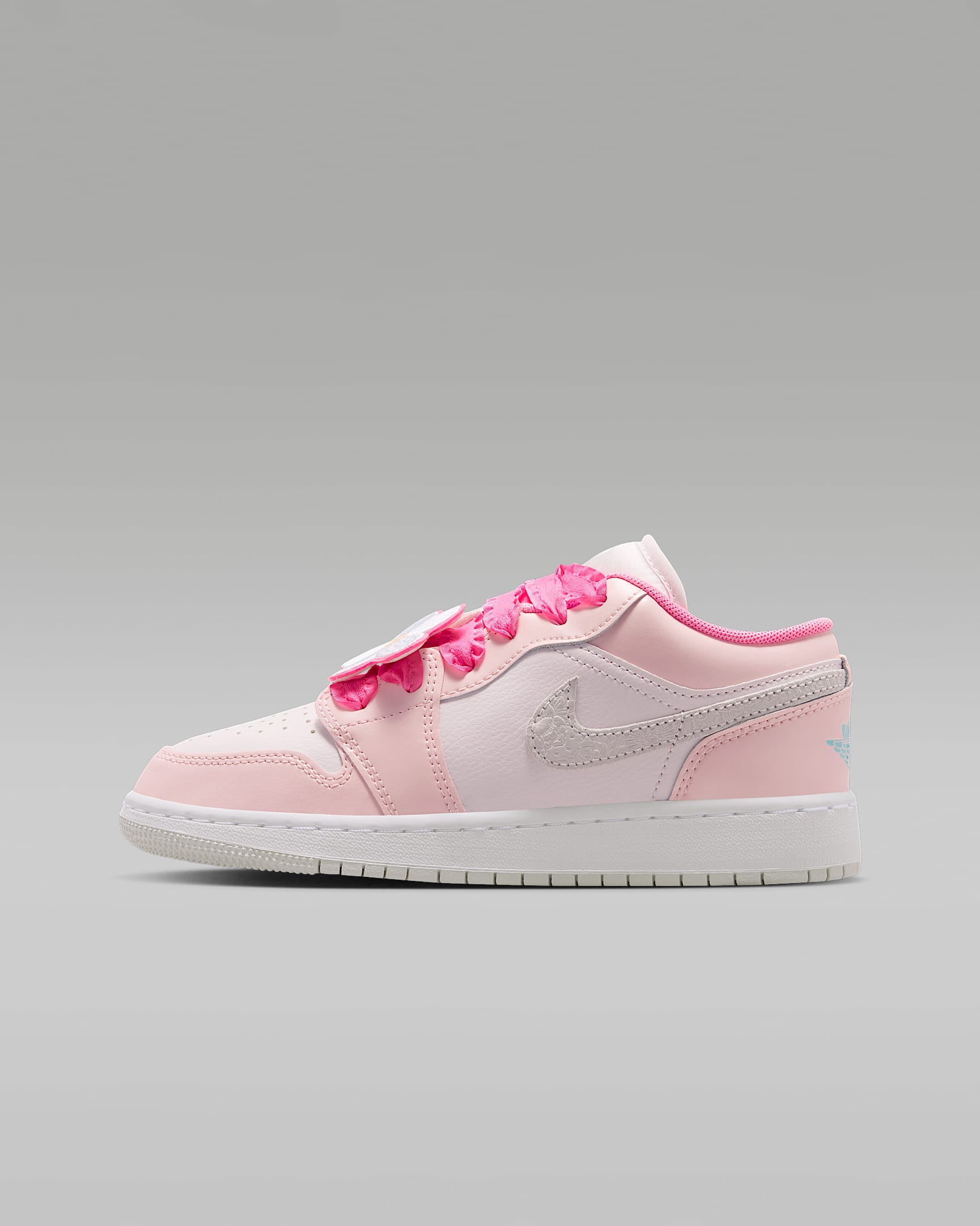 Air Jordan 1 Low SE 大童运动鞋 - 樱粉/珍珠粉/超级橙/霞光粉