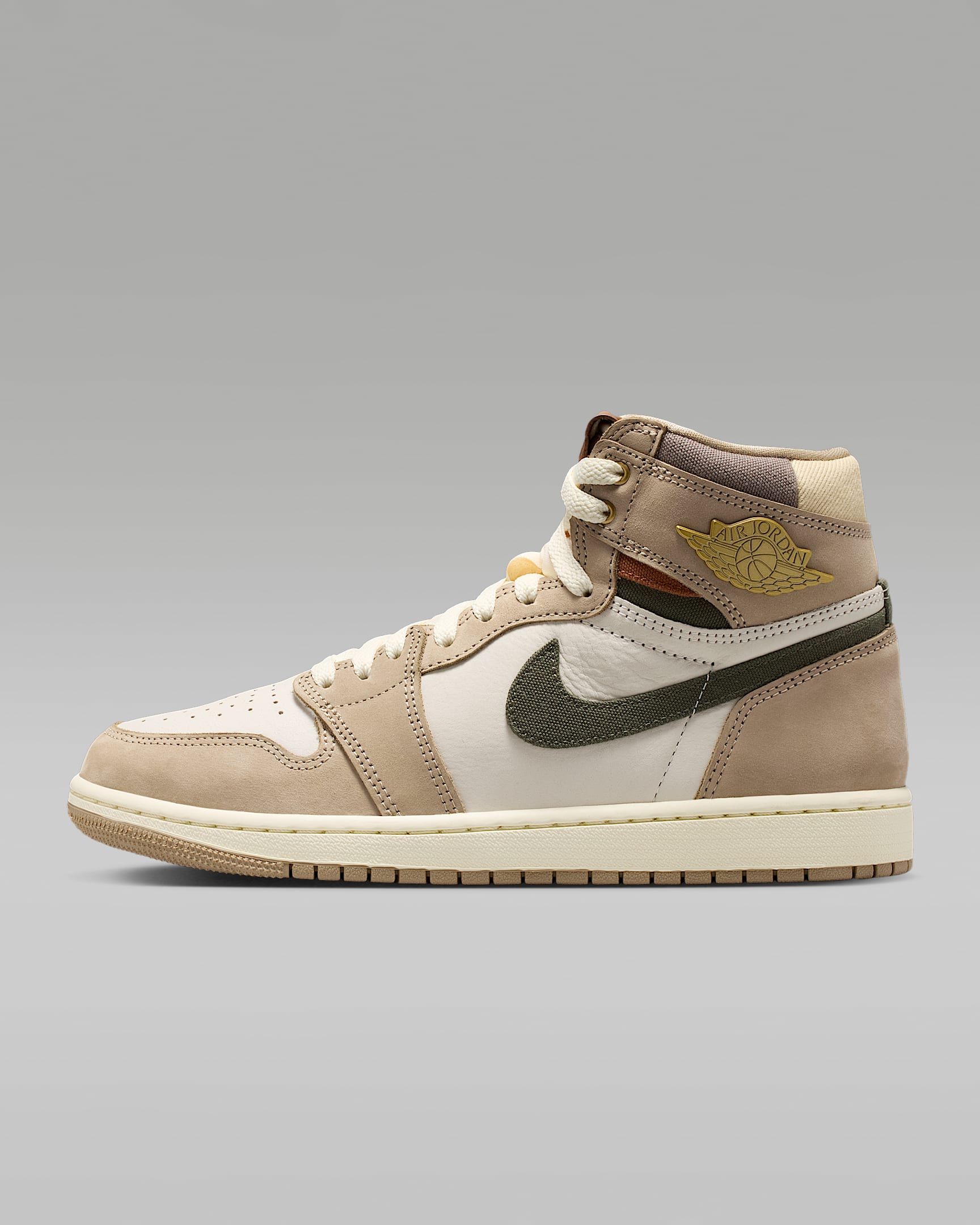 Air Jordan 1 High OG "Khaki" 女子运动鞋 - 卡其/帆白/军裤卡其/多色