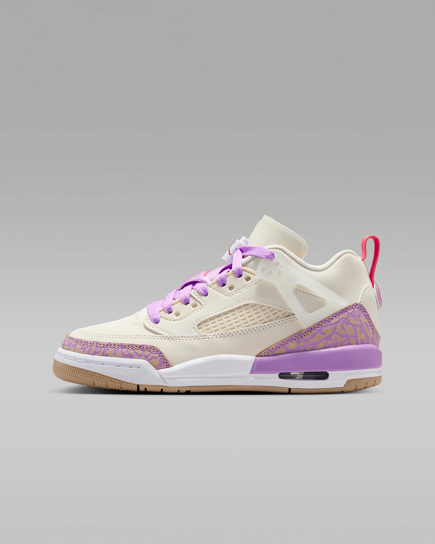 Jordan Spizike Low 大童运动鞋 - 淡象牙白/灯草紫红/沙漠黄/熔化红