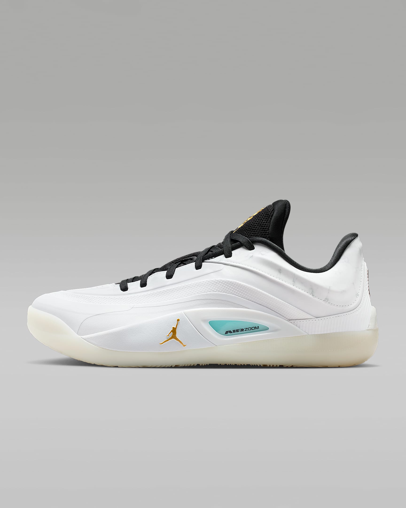 Zion 4 PF 锡安男子篮球鞋 - 白色/黑/尊贵翡翠绿/金属色