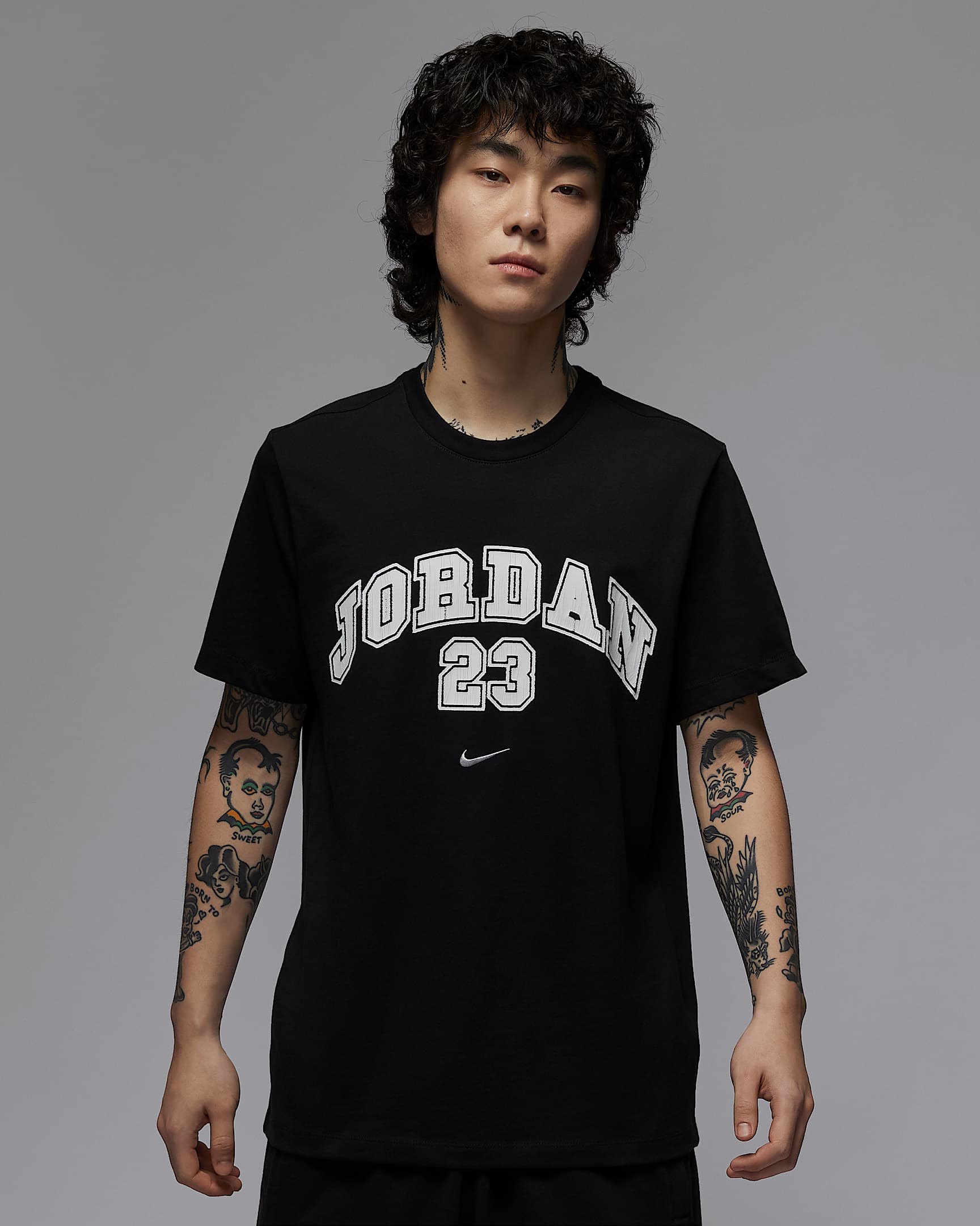 Jordan MVP 男子T恤 - 黑/白色/白色