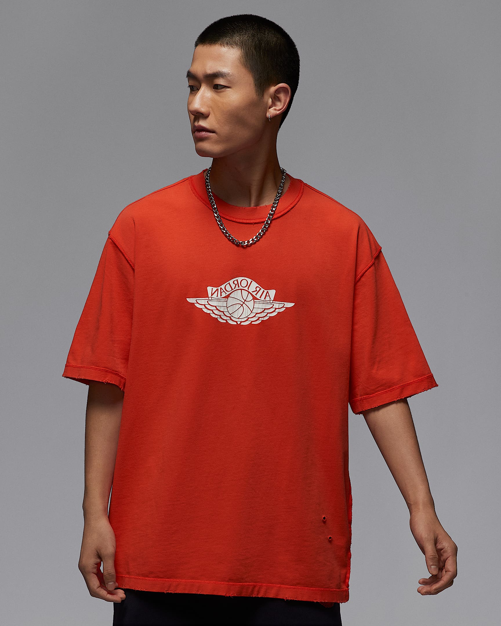 Jordan Rare Air 男子T恤 - 椒红/帆白