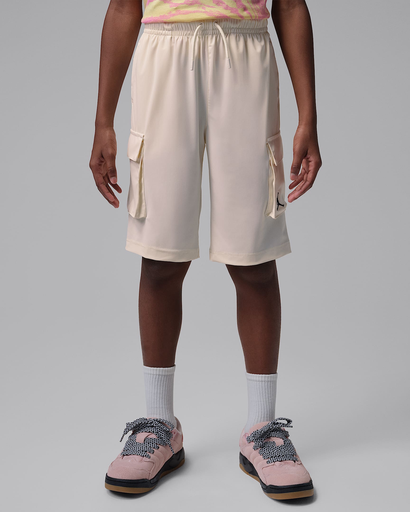Jordan 大童短裤 - 淡象牙白