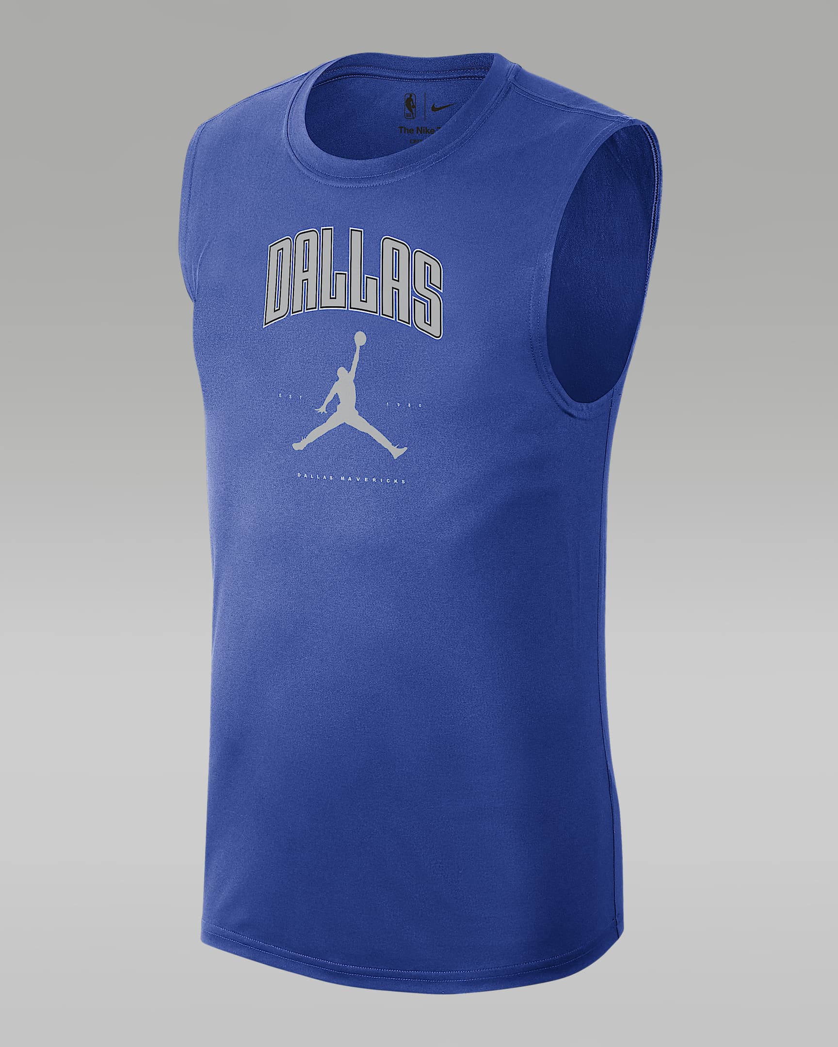 达拉斯独行侠队 Essentials Jordan NBA 男子速干无袖上衣 - 游戏宝蓝