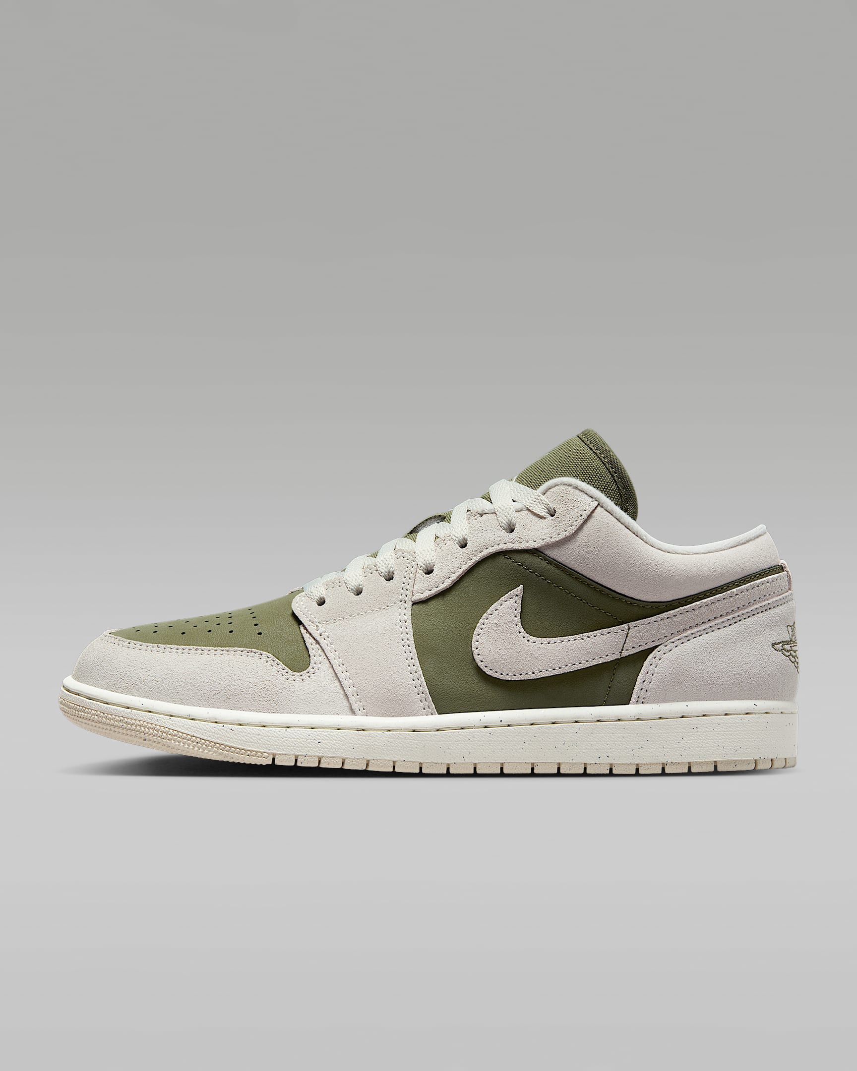 Air Jordan 1 Low SE 男子运动鞋 - 中橄榄绿/帆白/浅土褐