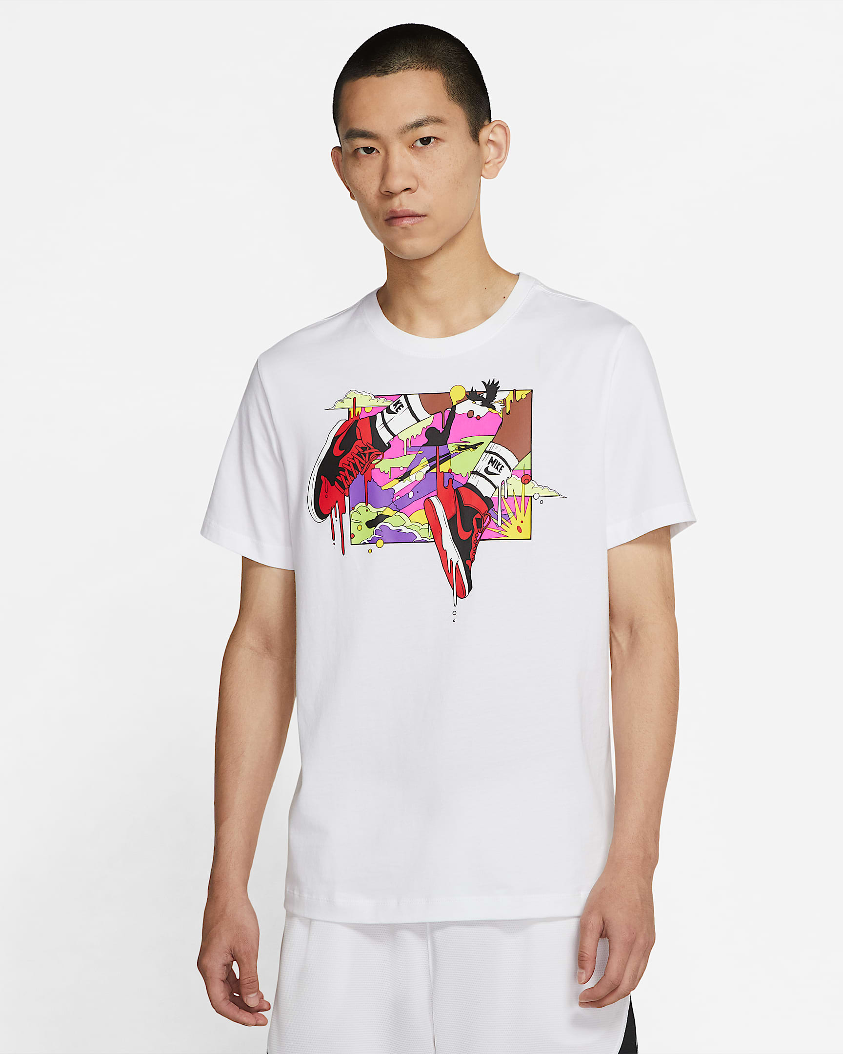 Air Jordan 1 男子T恤 - 白色