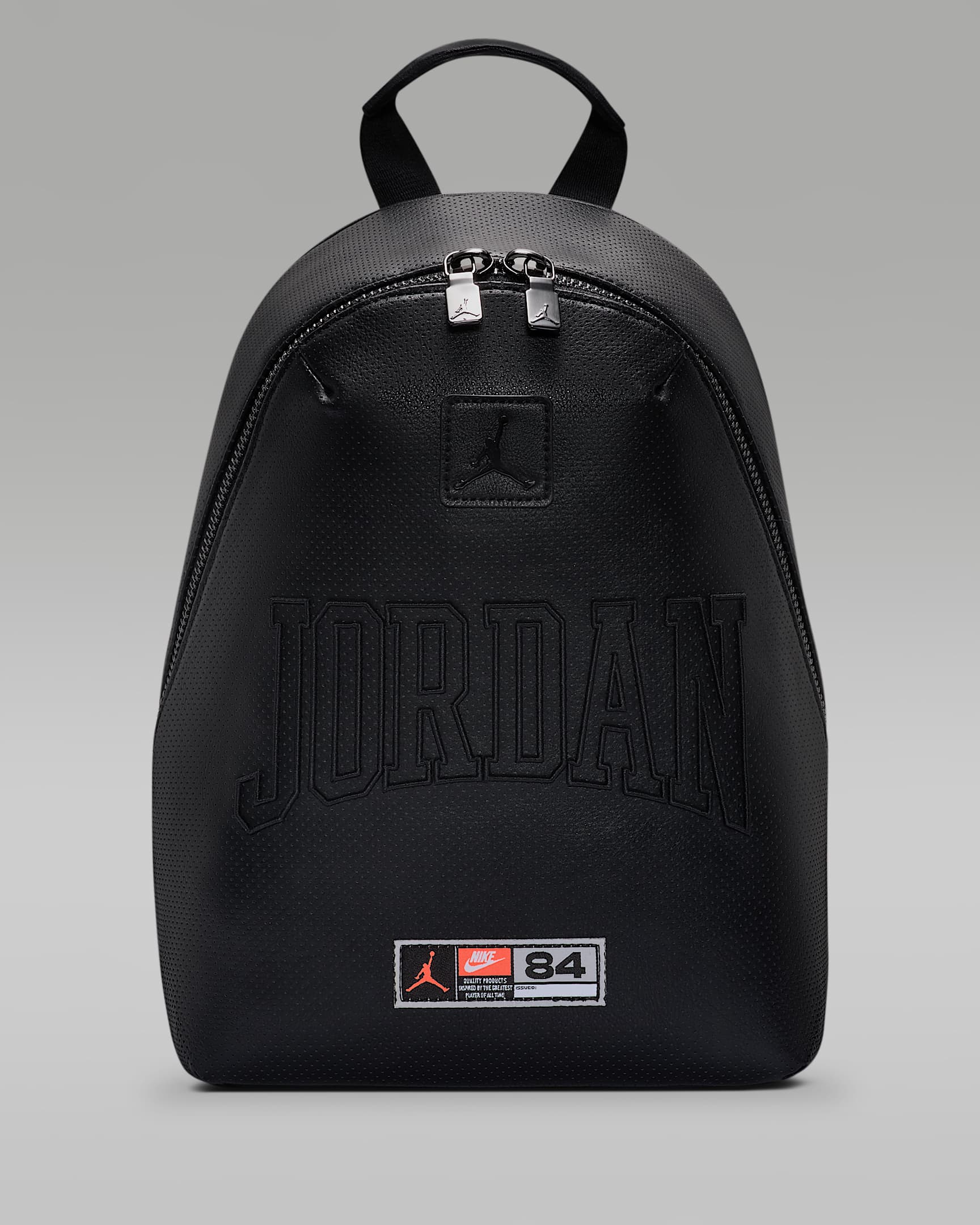Jordan 迷你打孔双肩包 - 黑