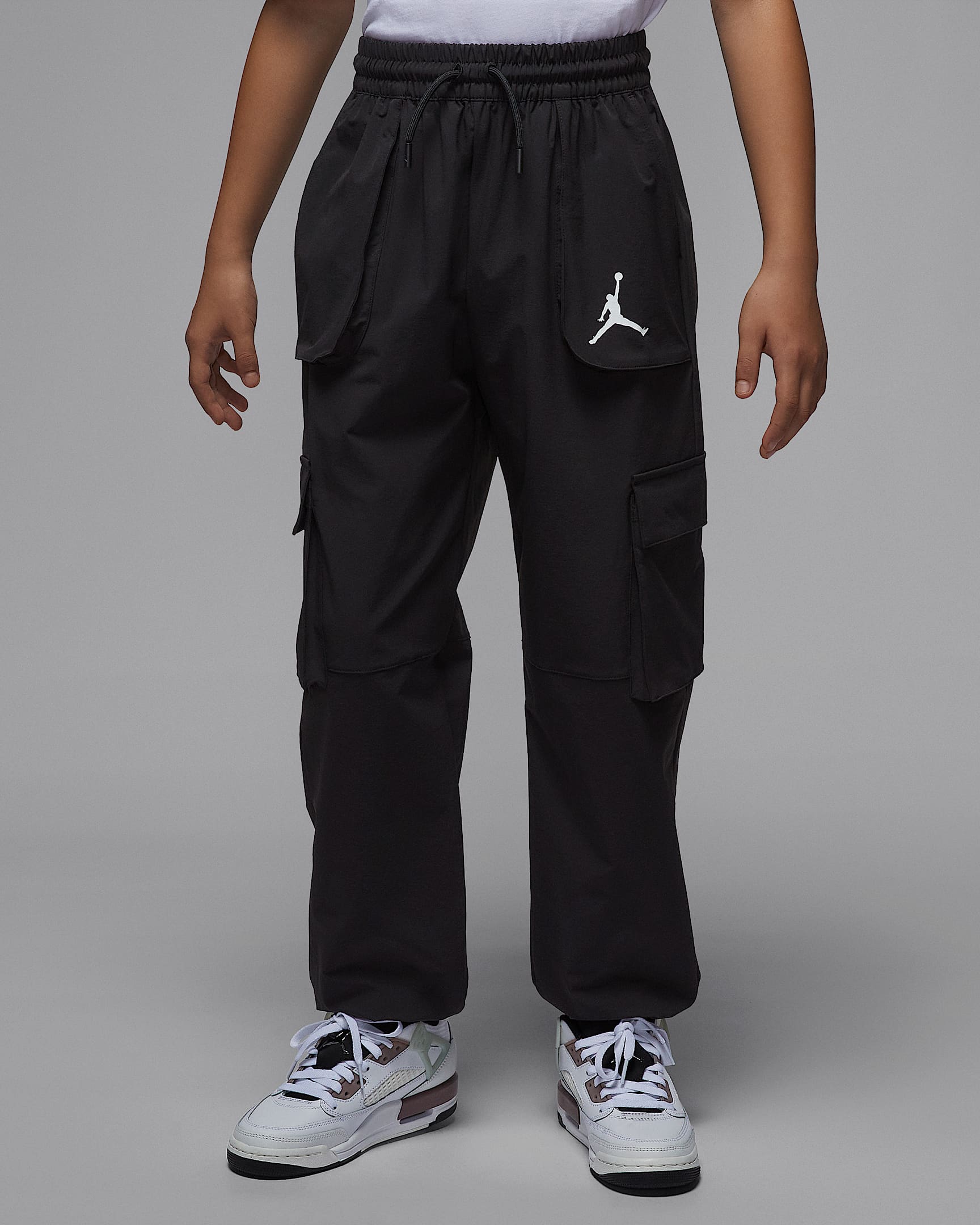 Jordan Stretch 大童工装长裤 - 黑