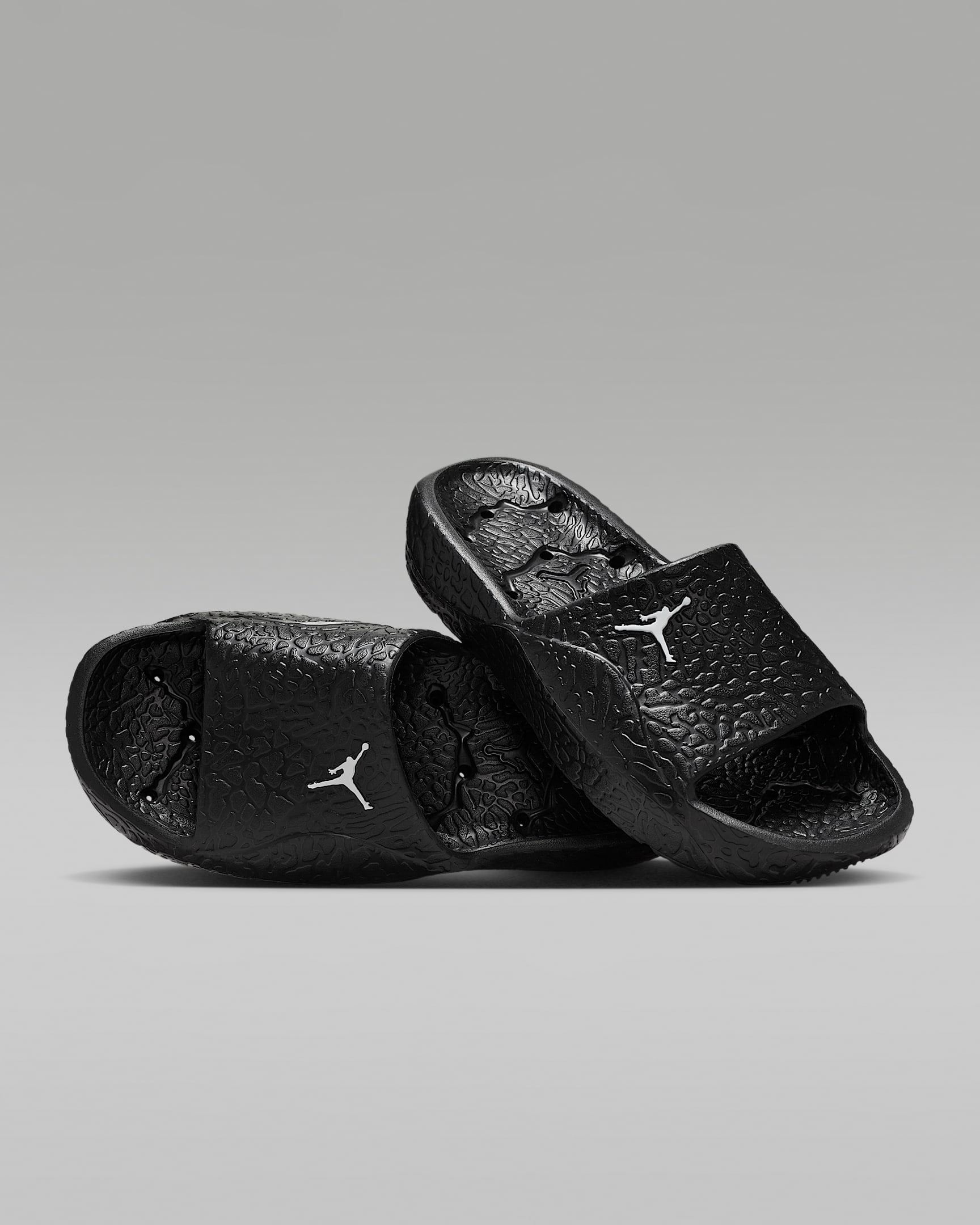 Jordan Franchise 男子拖鞋 - 黑/白色