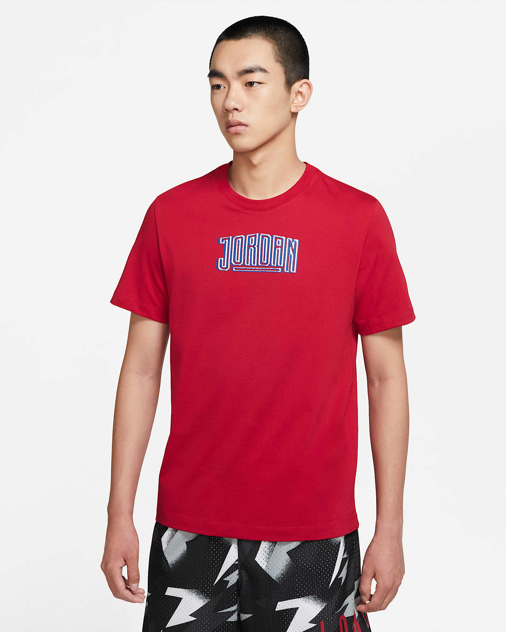 Jordan Sport DNA 男子短袖T恤 - 健身红/铁灰