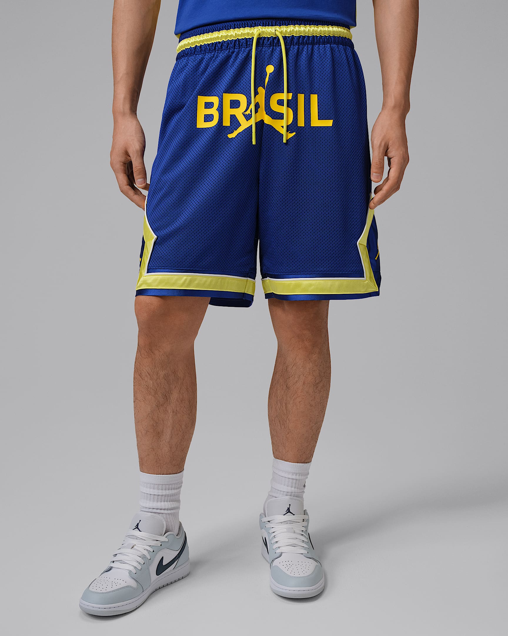 Jordan Diamond 男子网眼布短裤 - 旧宝蓝/脉冲黄