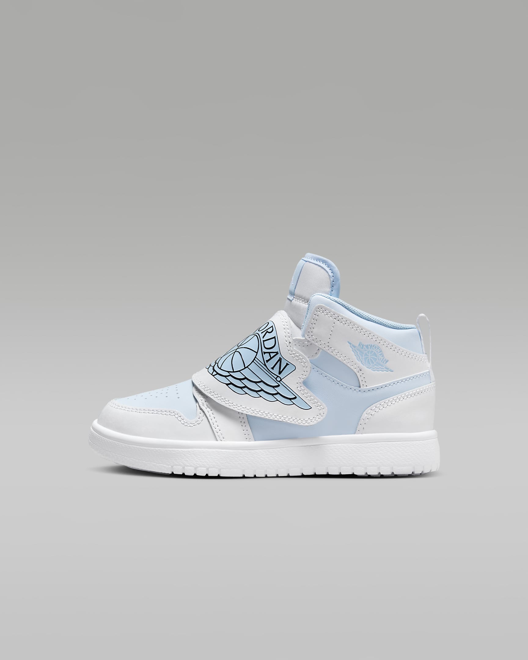 Sky Jordan 1 幼童易穿脱运动鞋 - 紫蓝/冰蓝/白色