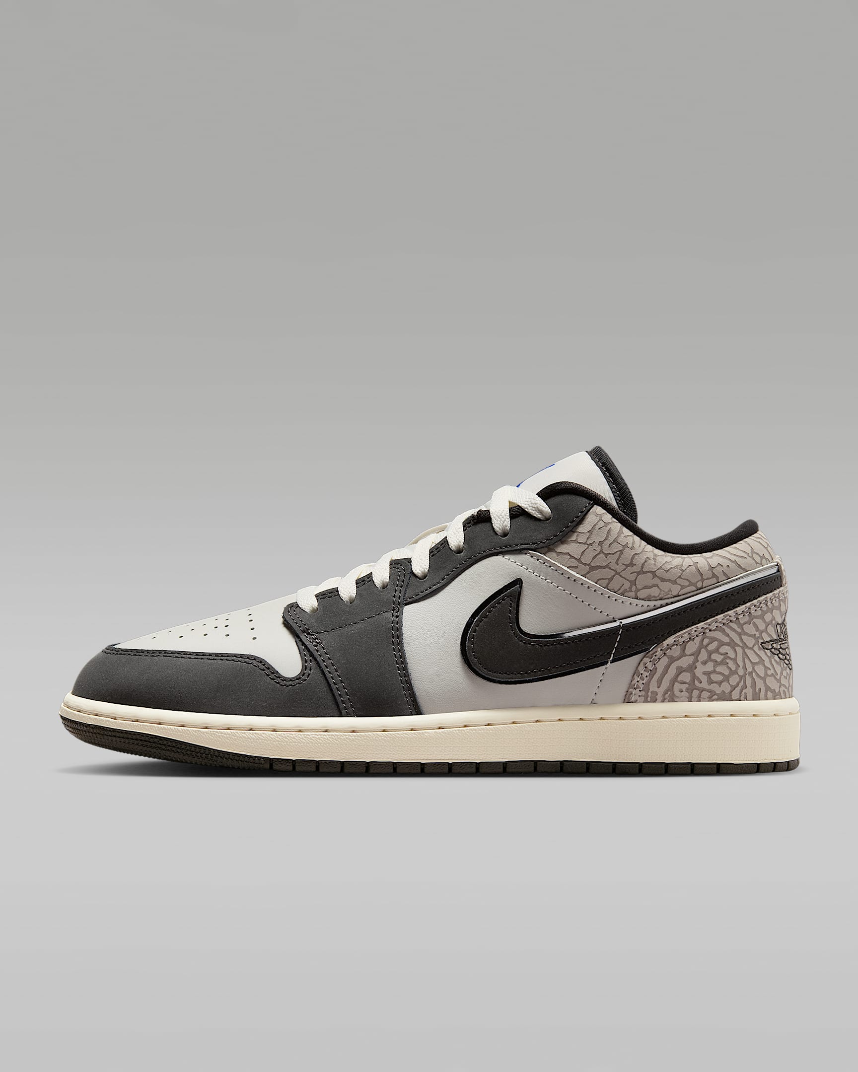 Air Jordan 1 Low SE 男子运动鞋 - 帆白/深青灰/伽马灰/游戏宝蓝